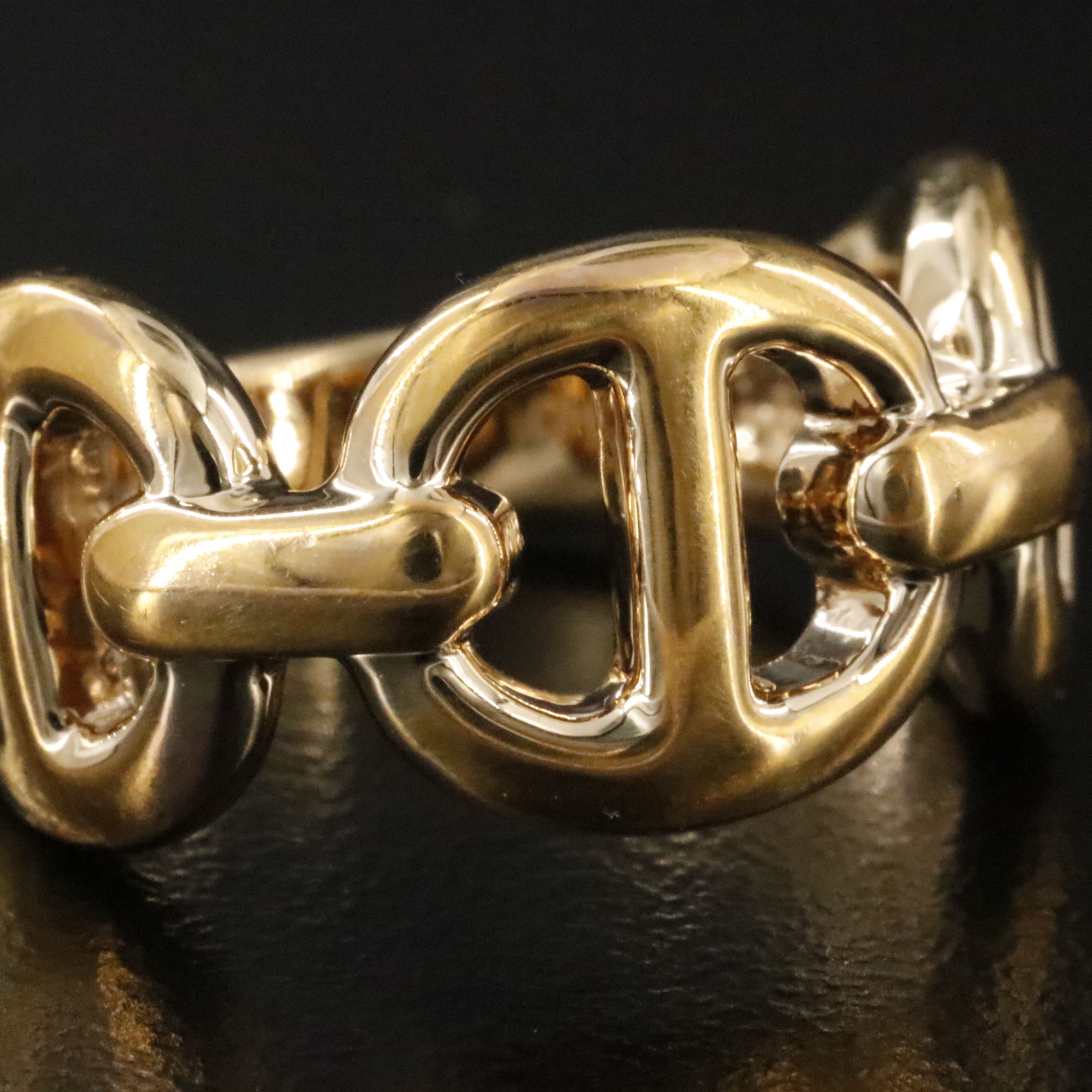 Electroformed 14K Mariner Link Ring