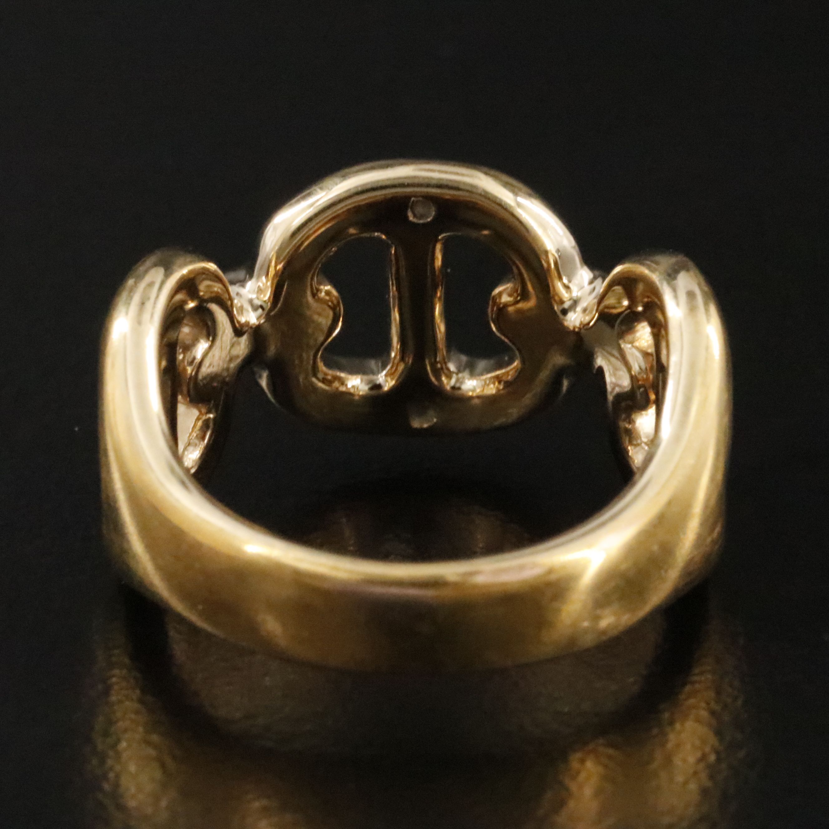 Electroformed 14K Mariner Link Ring
