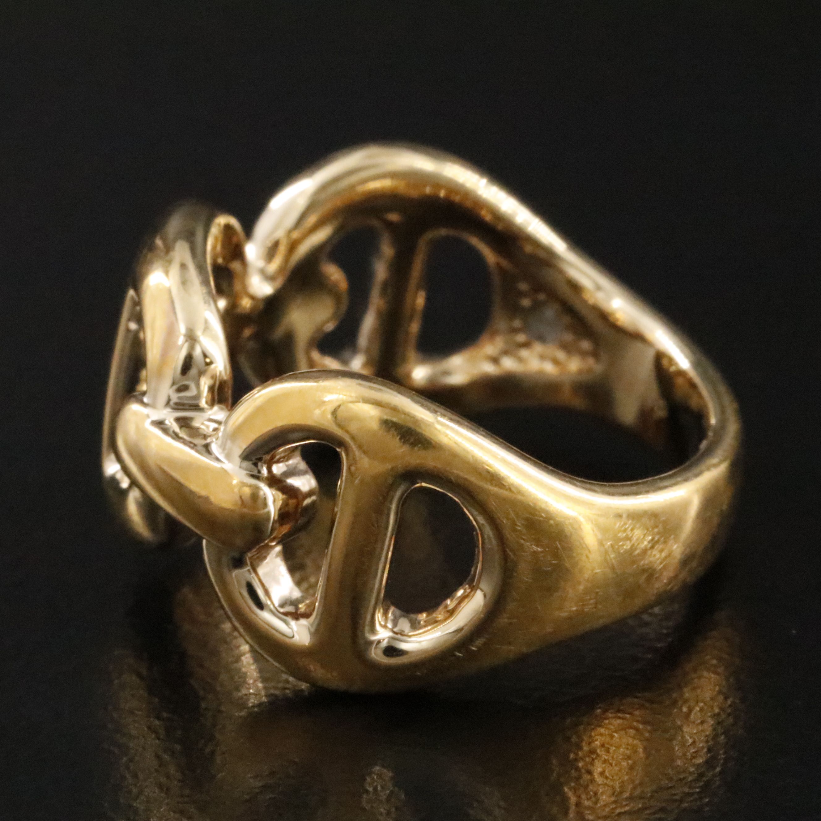 Electroformed 14K Mariner Link Ring