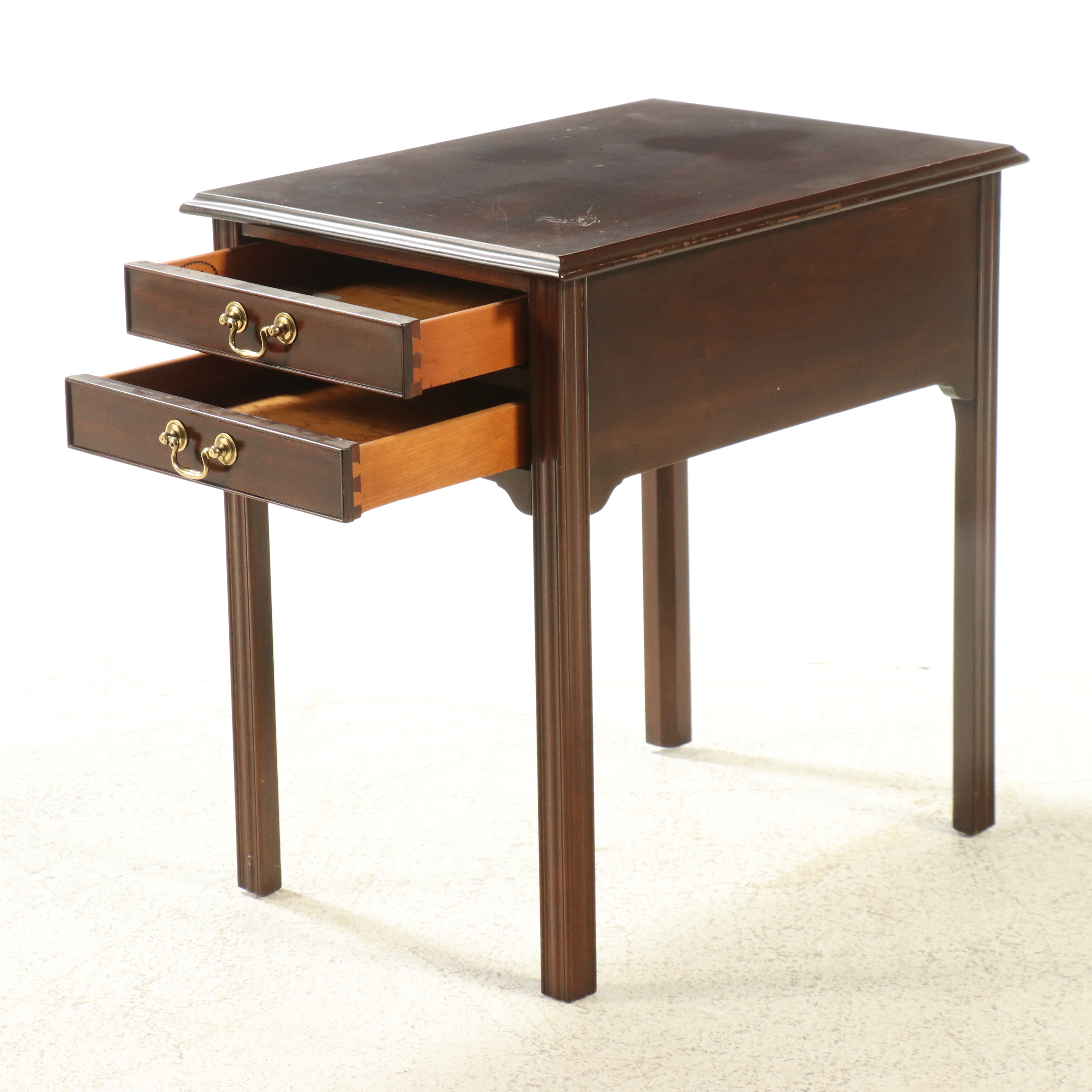 Stickley "Leopold Stickley Original" Chippendale Style Mahogany Side Table