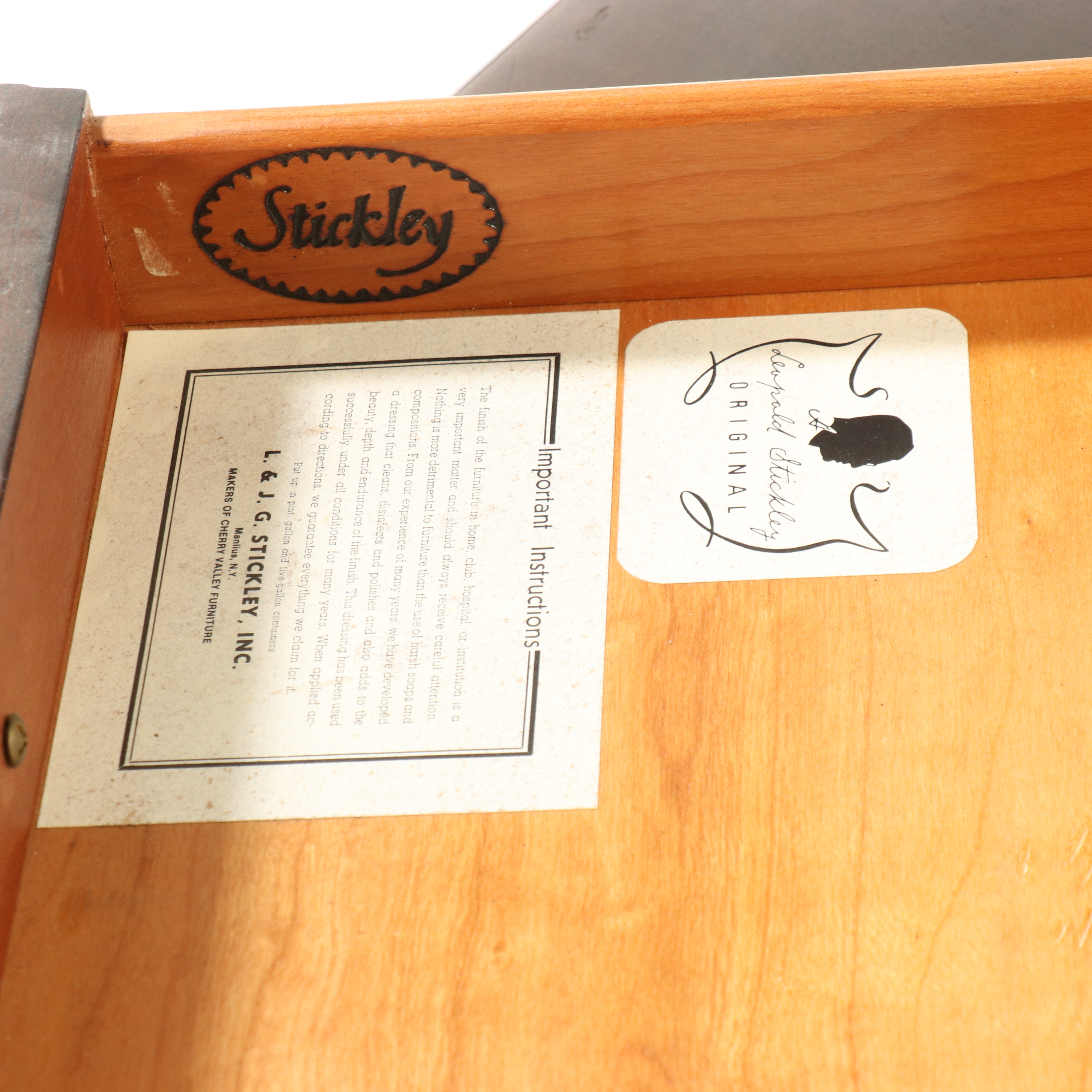 Stickley "Leopold Stickley Original" Chippendale Style Mahogany Side Table