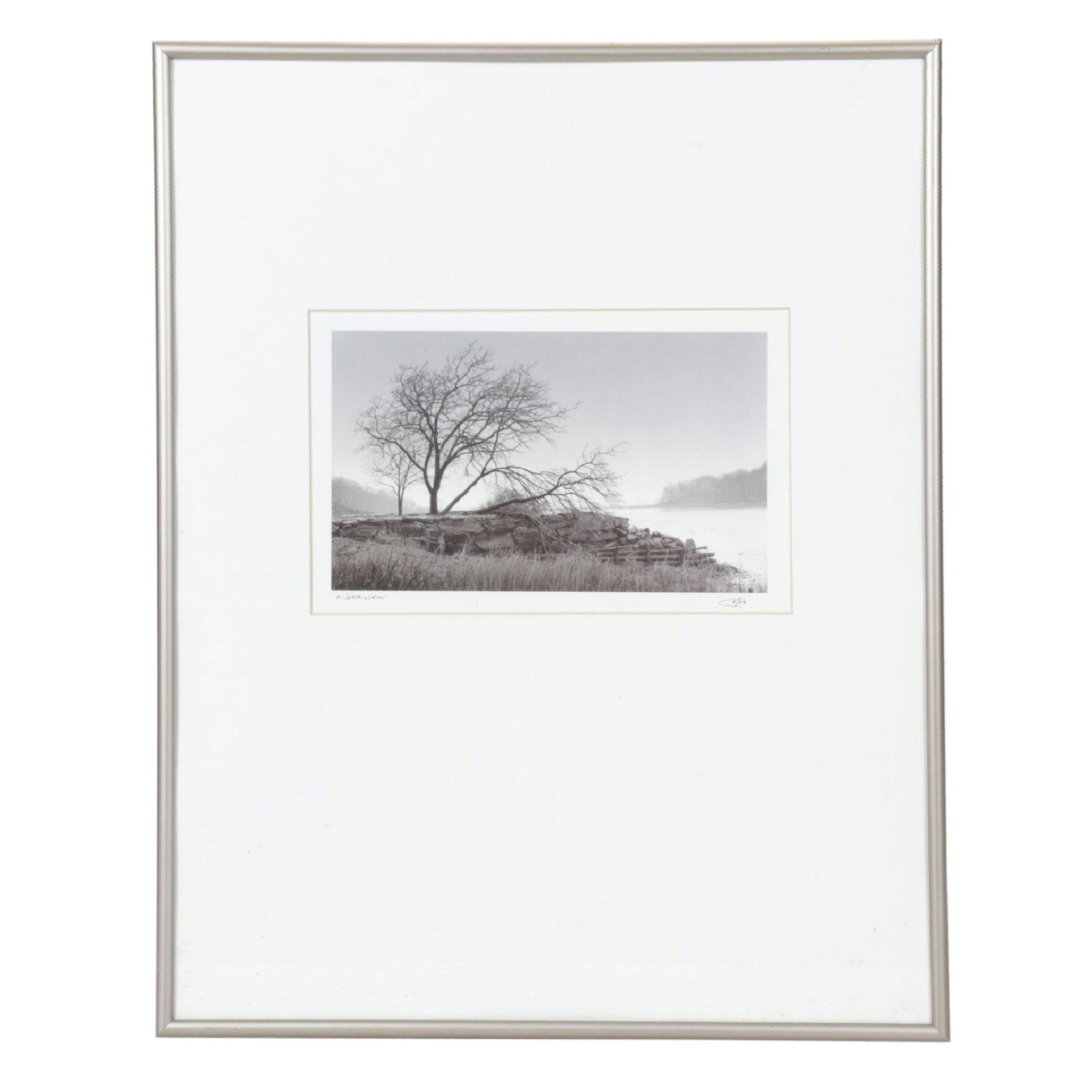 Offset Lithograph After Richard Calvo "Riverview", Mid to Late 20th Century