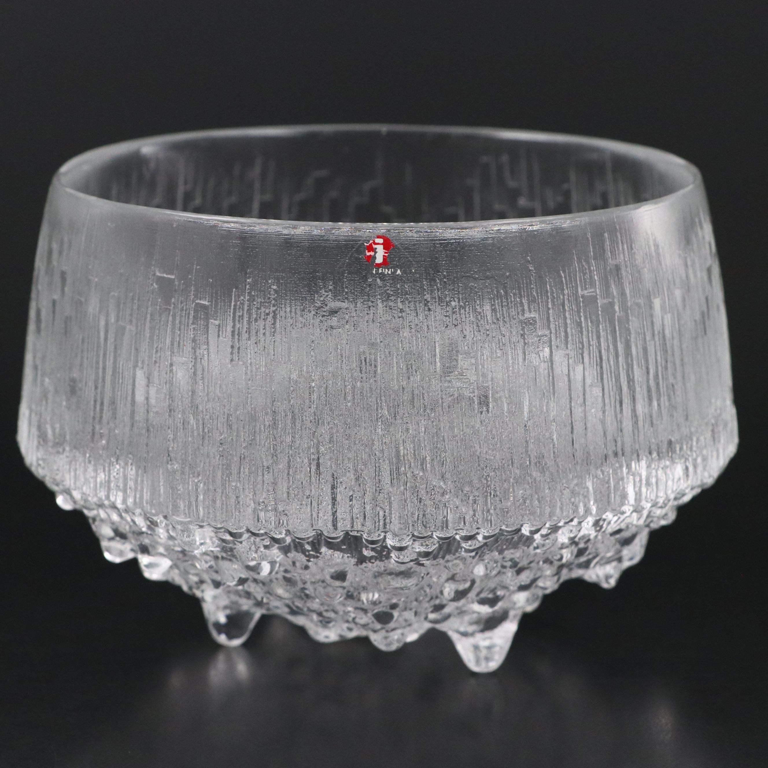 Iittala "Ultima Thule" Finnish Glass Footed Bowls