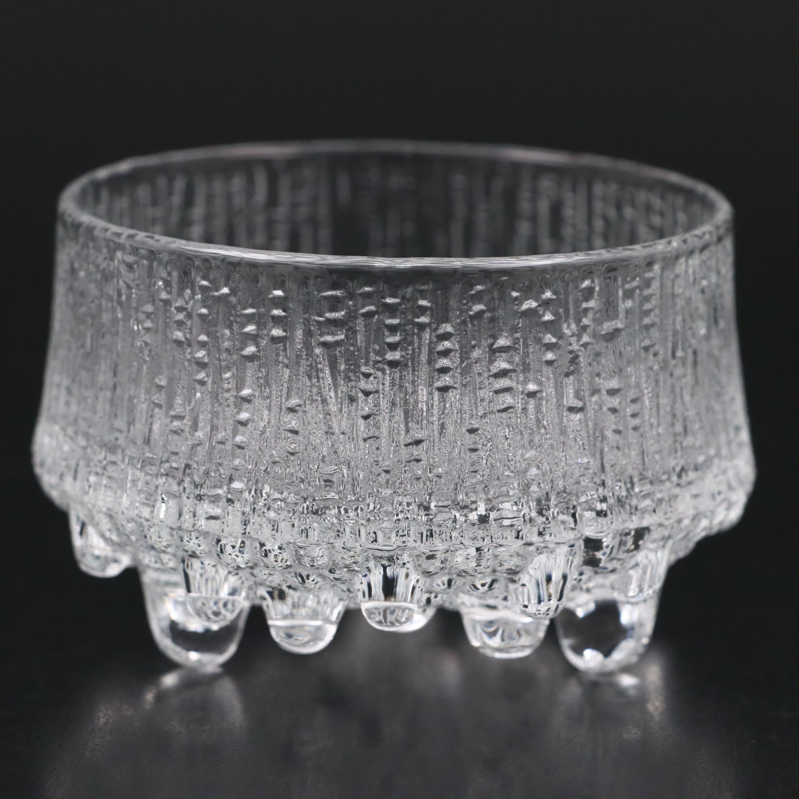Iittala "Ultima Thule" Finnish Glass Footed Bowls