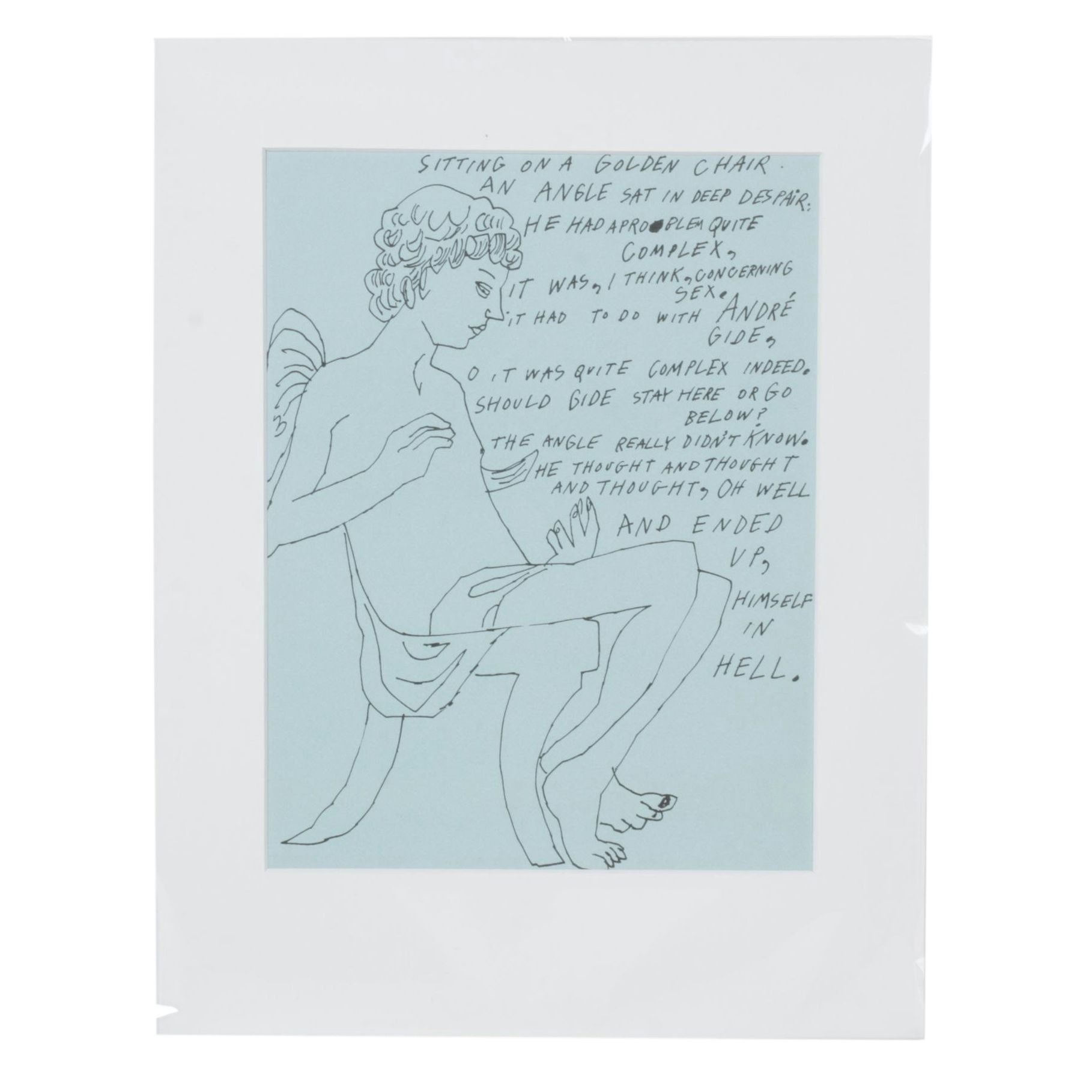 Andy Warhol Offset Lithograph from "Love is a Pink Cake" Series, 1953