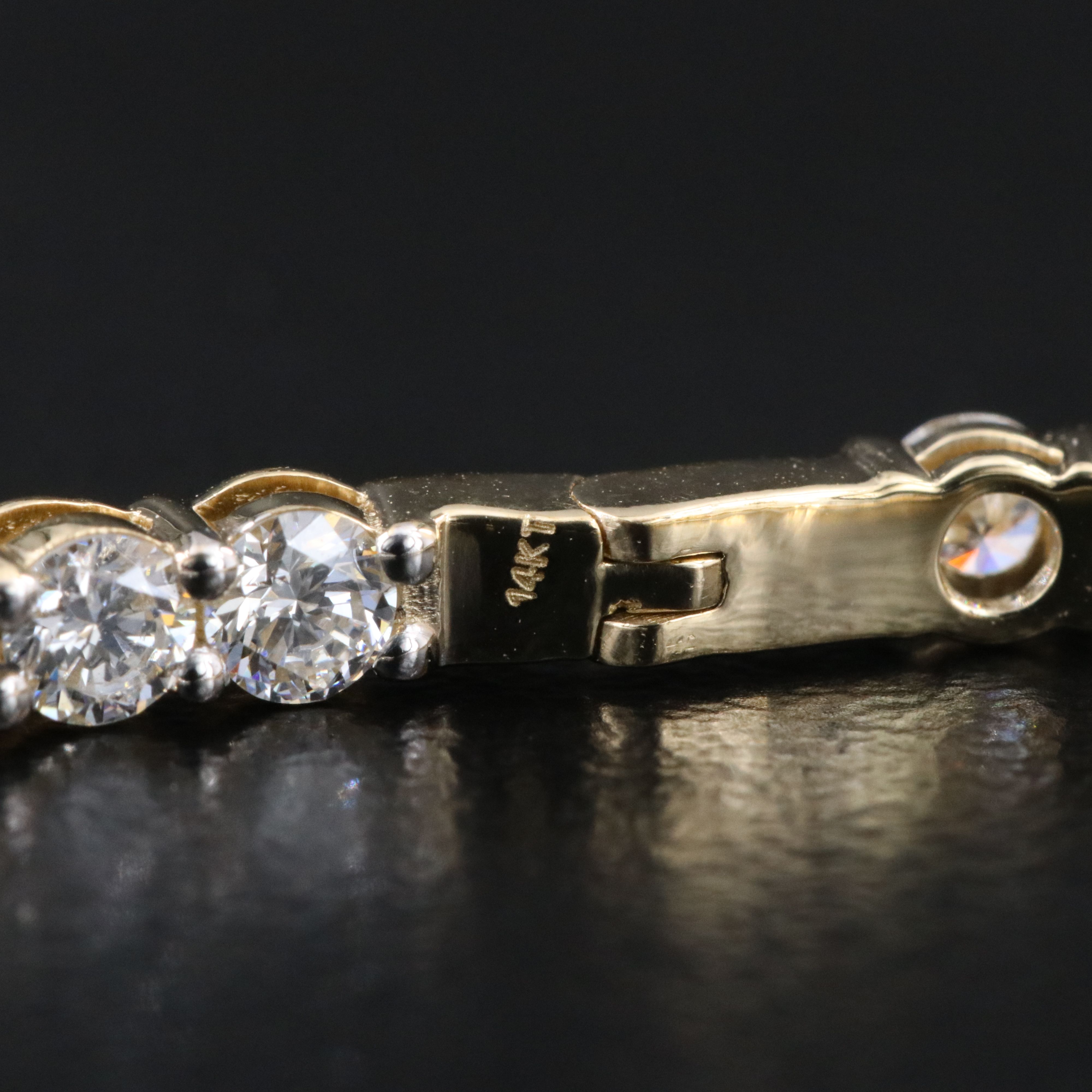 14K 5.24 CTW Lab Grown Inside-Out Hoop Earrings