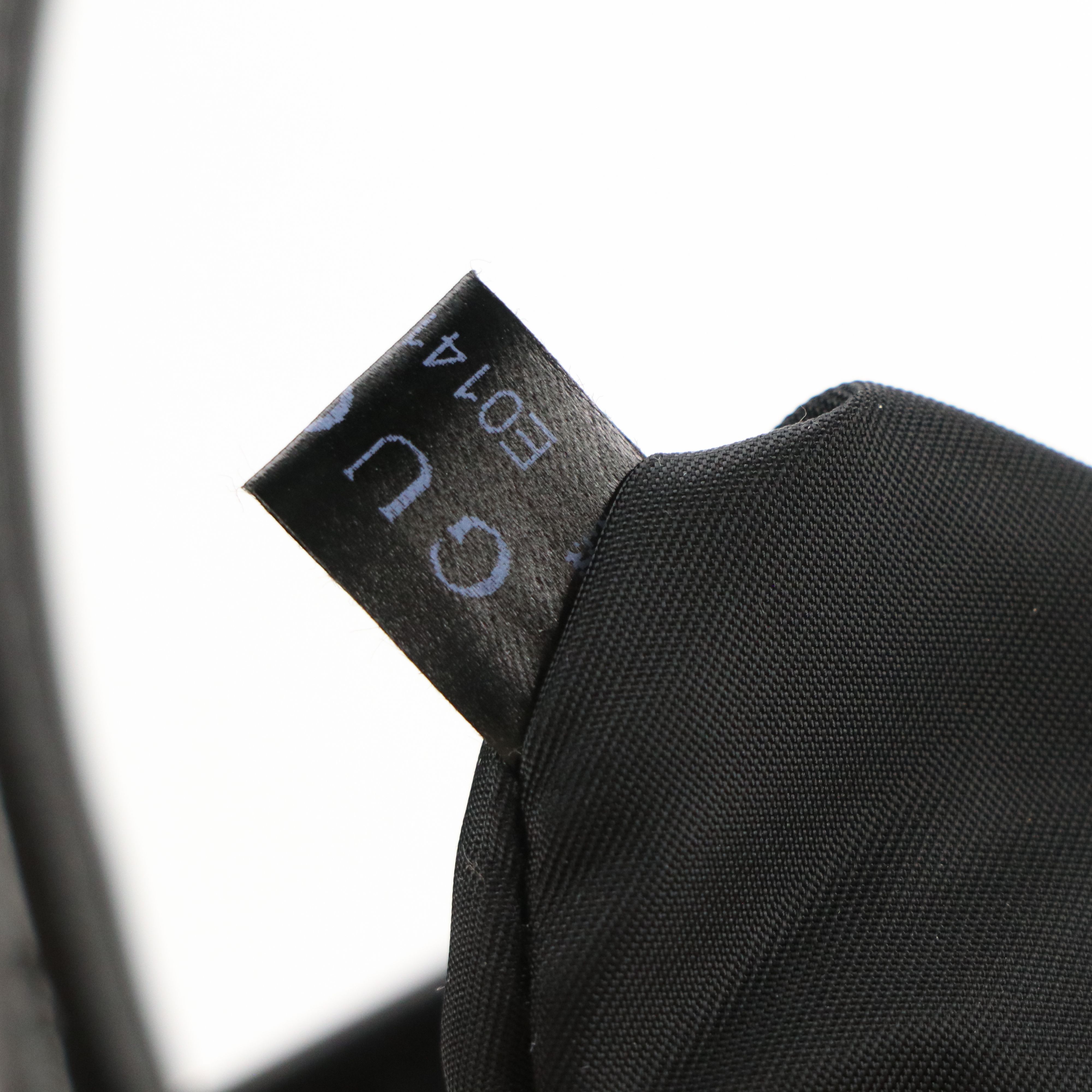 Gucci Web Loop Top Handle Business Tote in Black Guccissima Leather