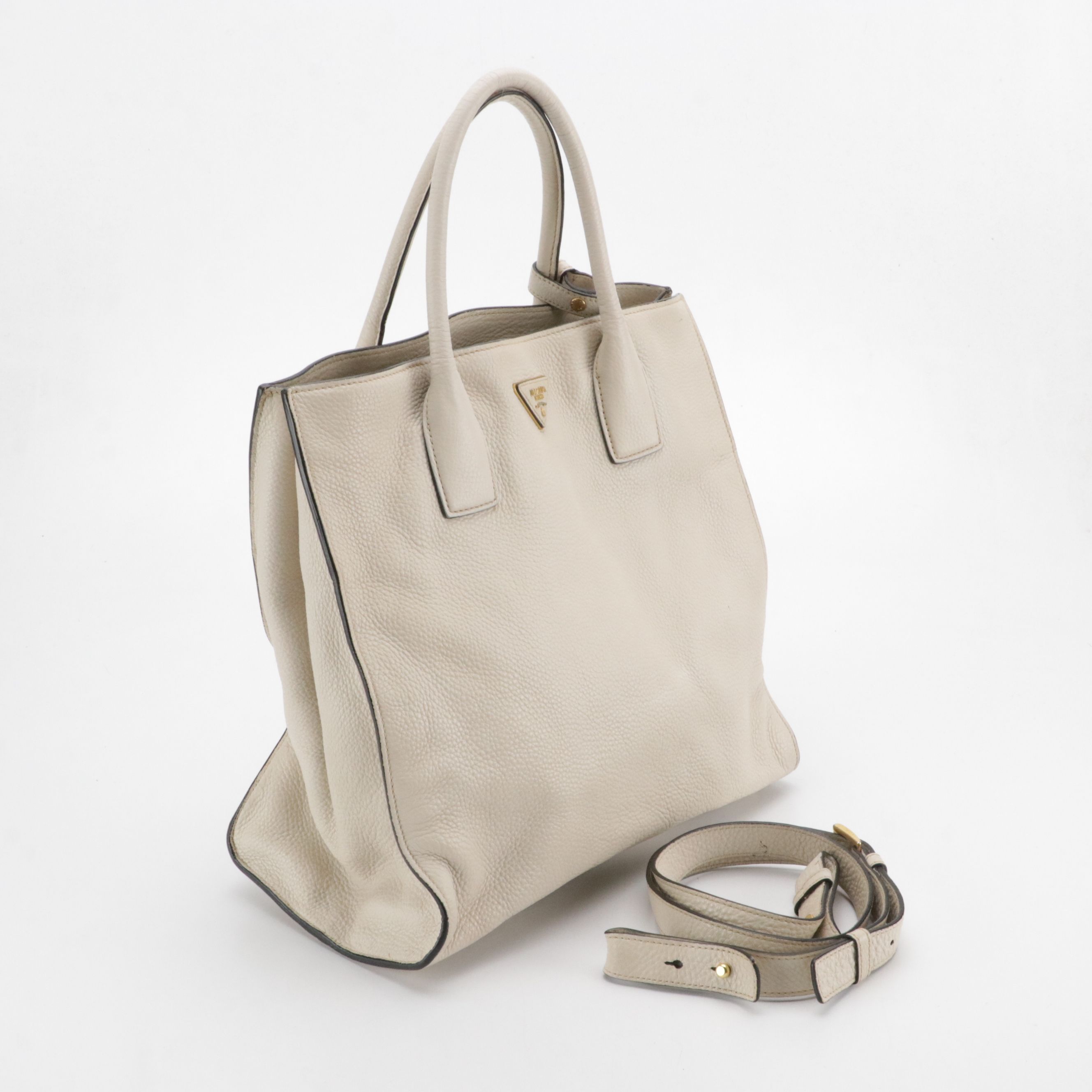 Prada Vitello Daino Leather Two-Way Tote Bag