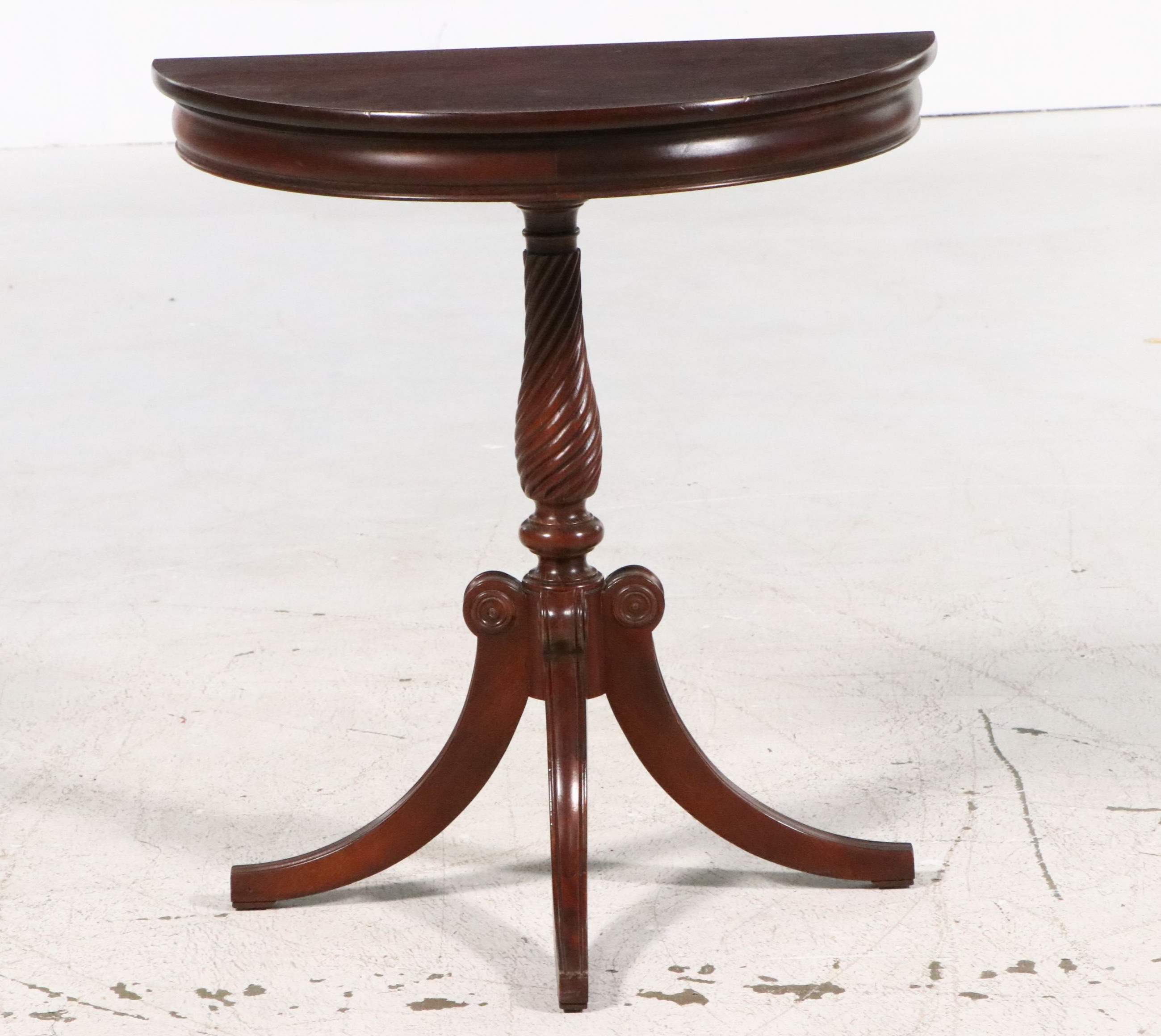 Federal Style The Bombay Company Side Table and Brandt Demilune