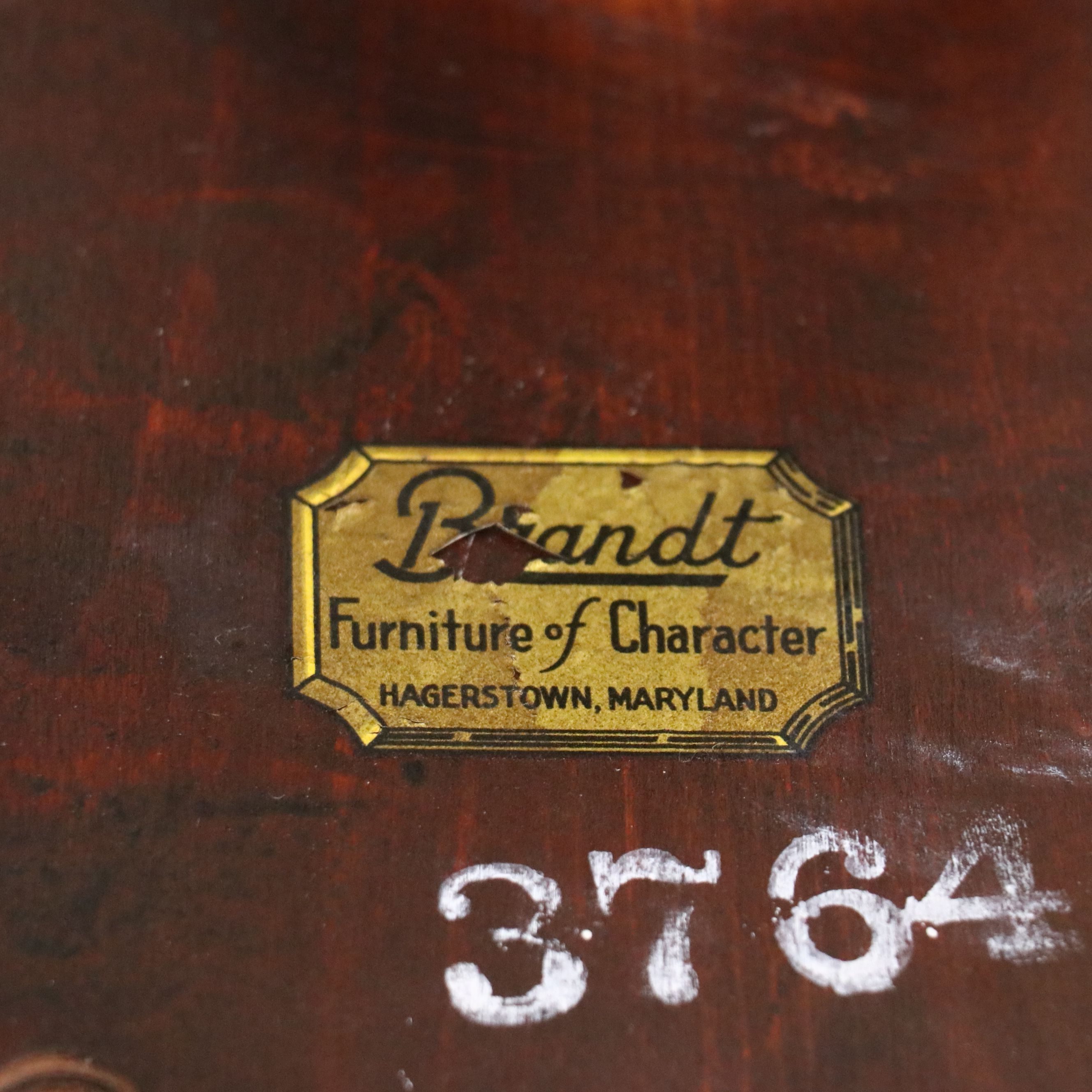 Federal Style The Bombay Company Side Table and Brandt Demilune