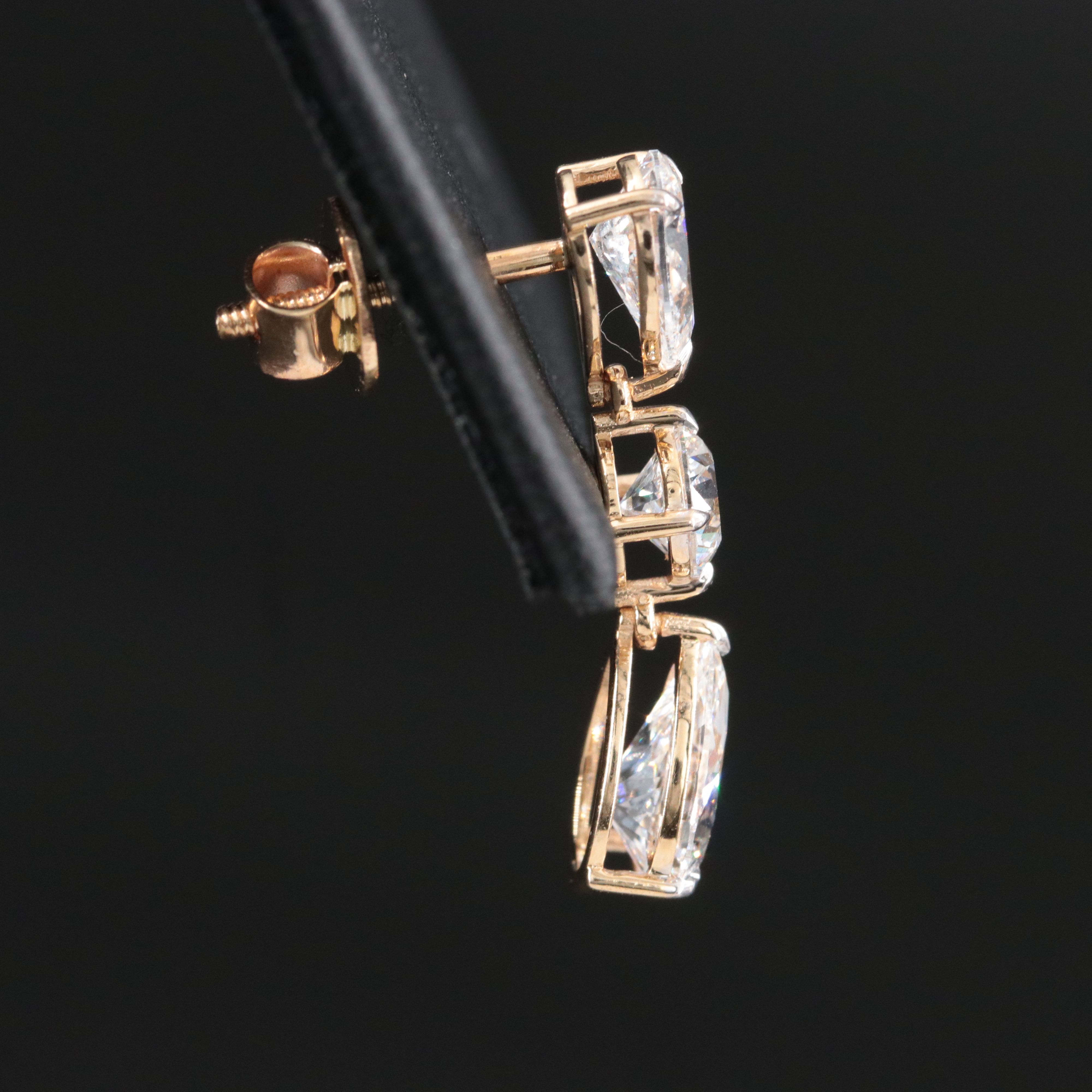 14K 3.99 CTW Lab Grown Diamond Earrings