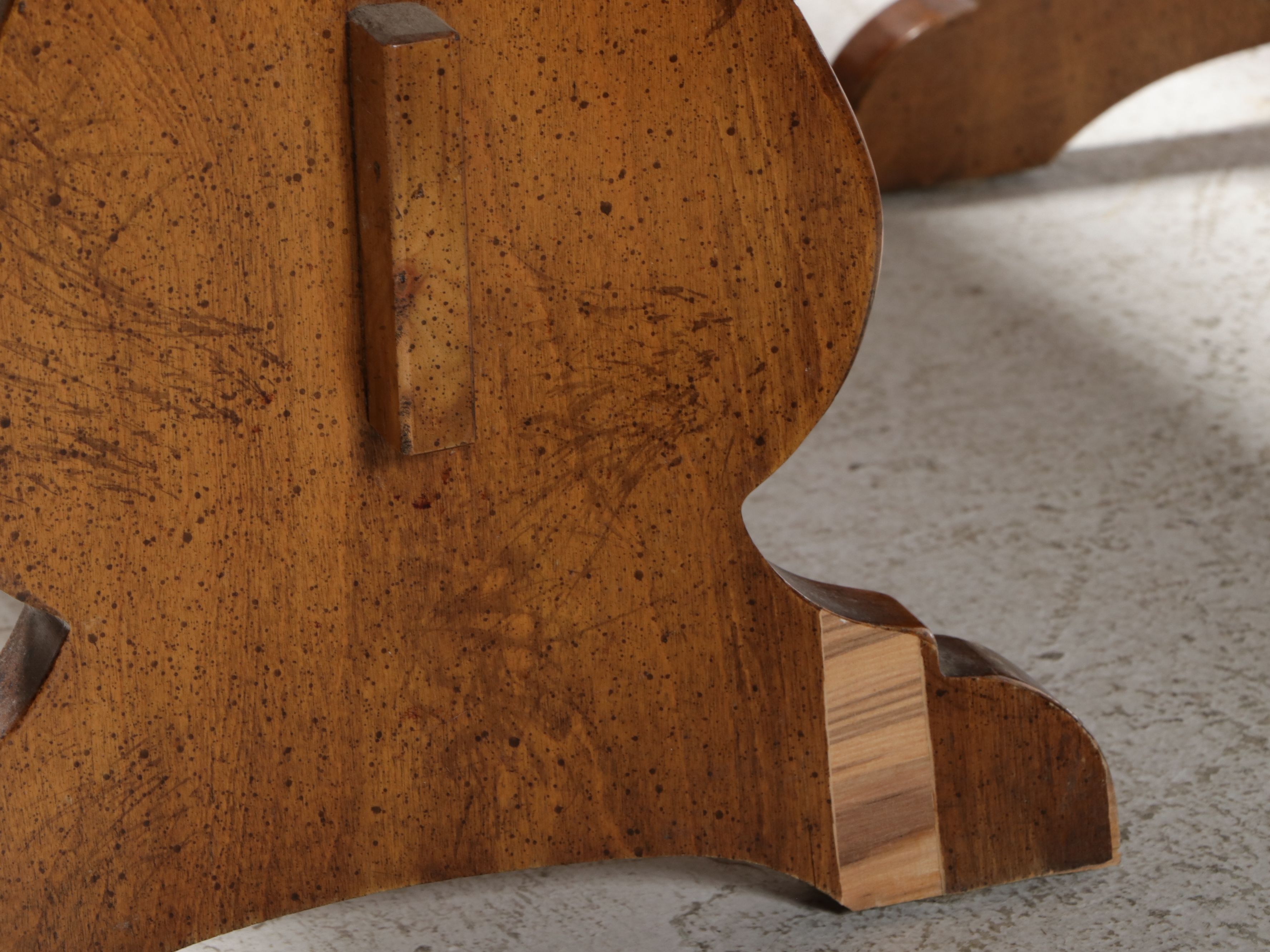 French Style Oak Refectory Dining Table and Benches