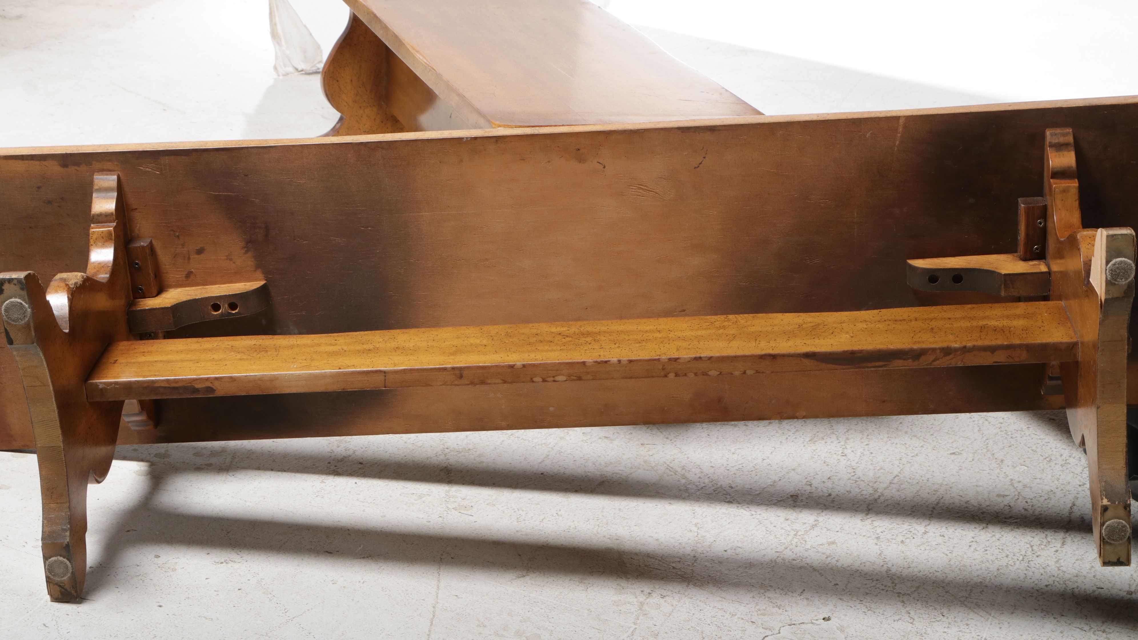 French Style Oak Refectory Dining Table and Benches