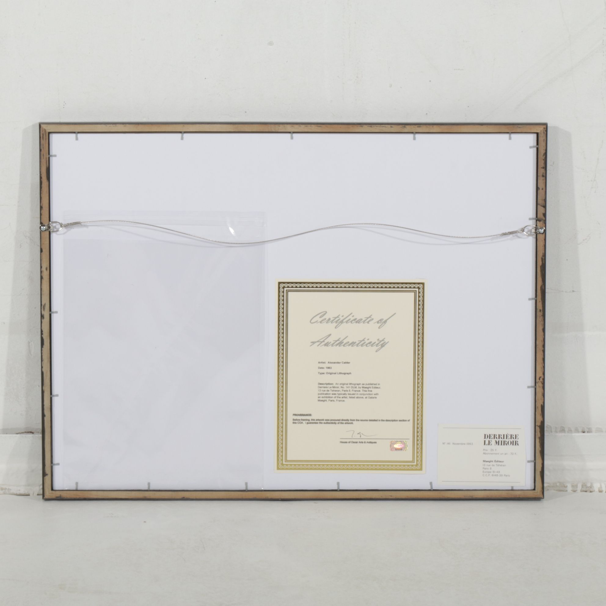 Alexander Calder Double-Page Color Lithograph for "Derrière le Miroir," 1963