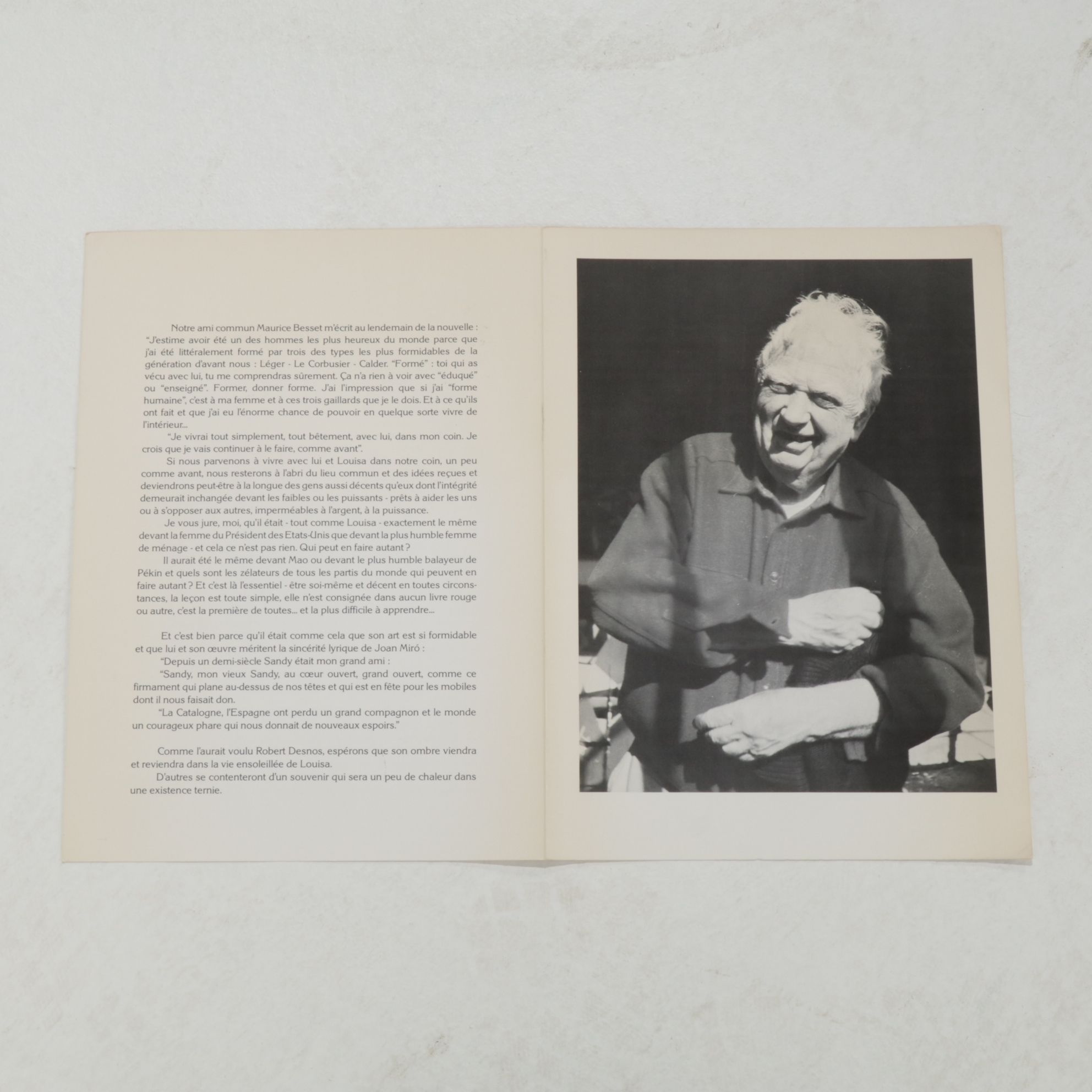 Alexander Calder Double-Page Color Lithograph for "Derrière le Miroir," 1976