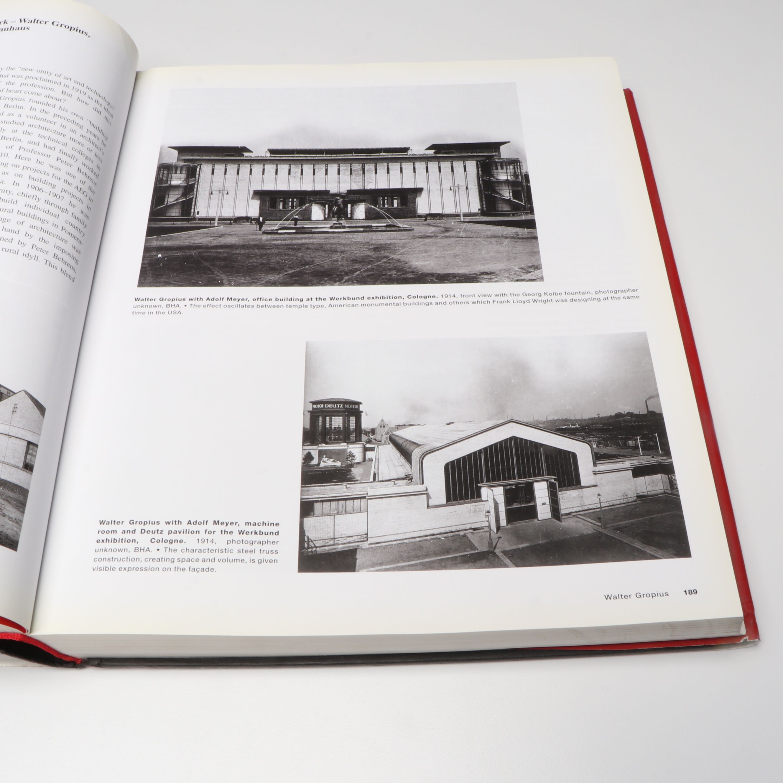 Peter Chadwick "This Brutal World" with "Bauhaus" Architecture Books