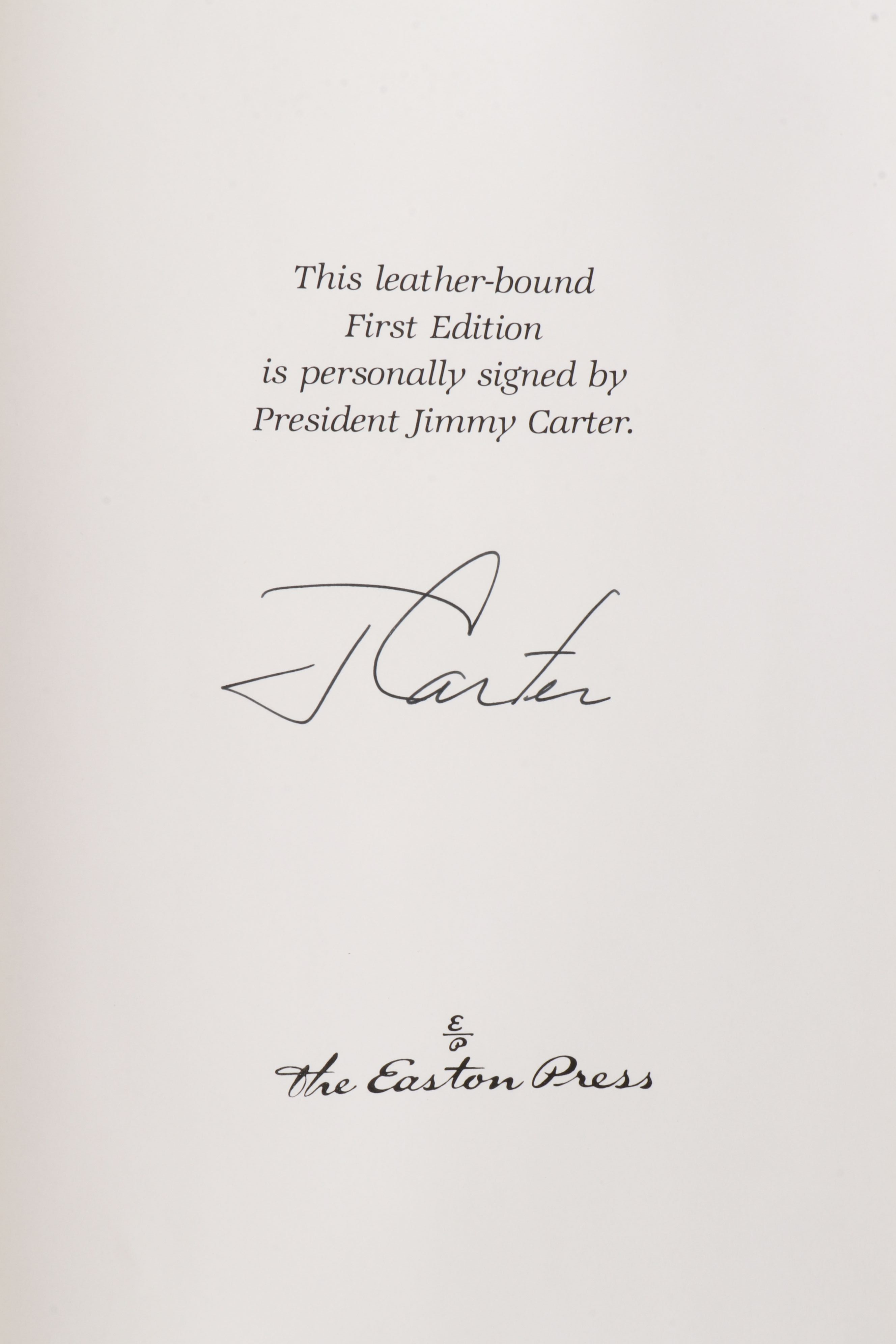 Signed First Edition "Turning Point" by Jimmy Carter, 1992
