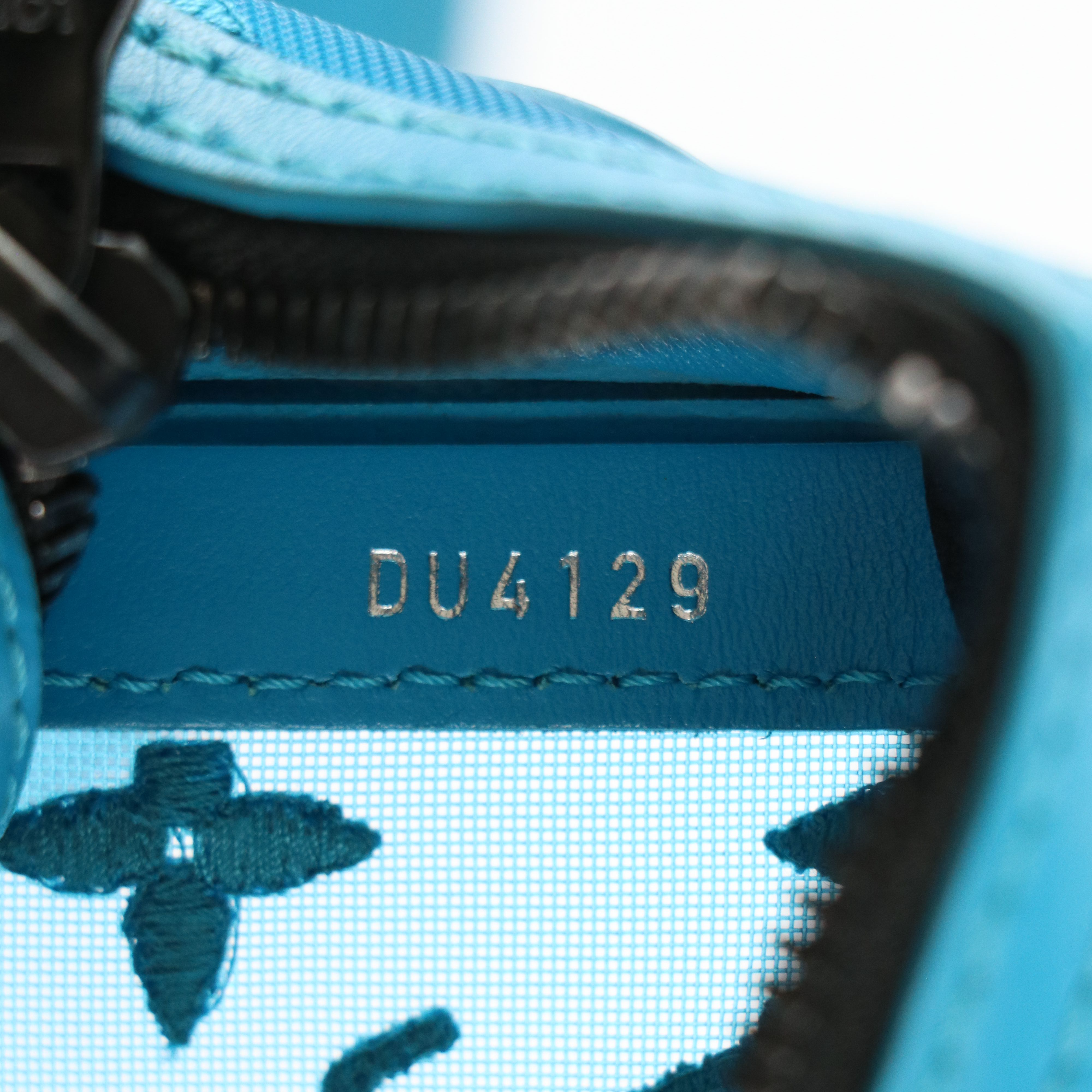 Louis Vuitton Trunk Crossbody Bag in Blue See-Through Monogram Mesh and Leather