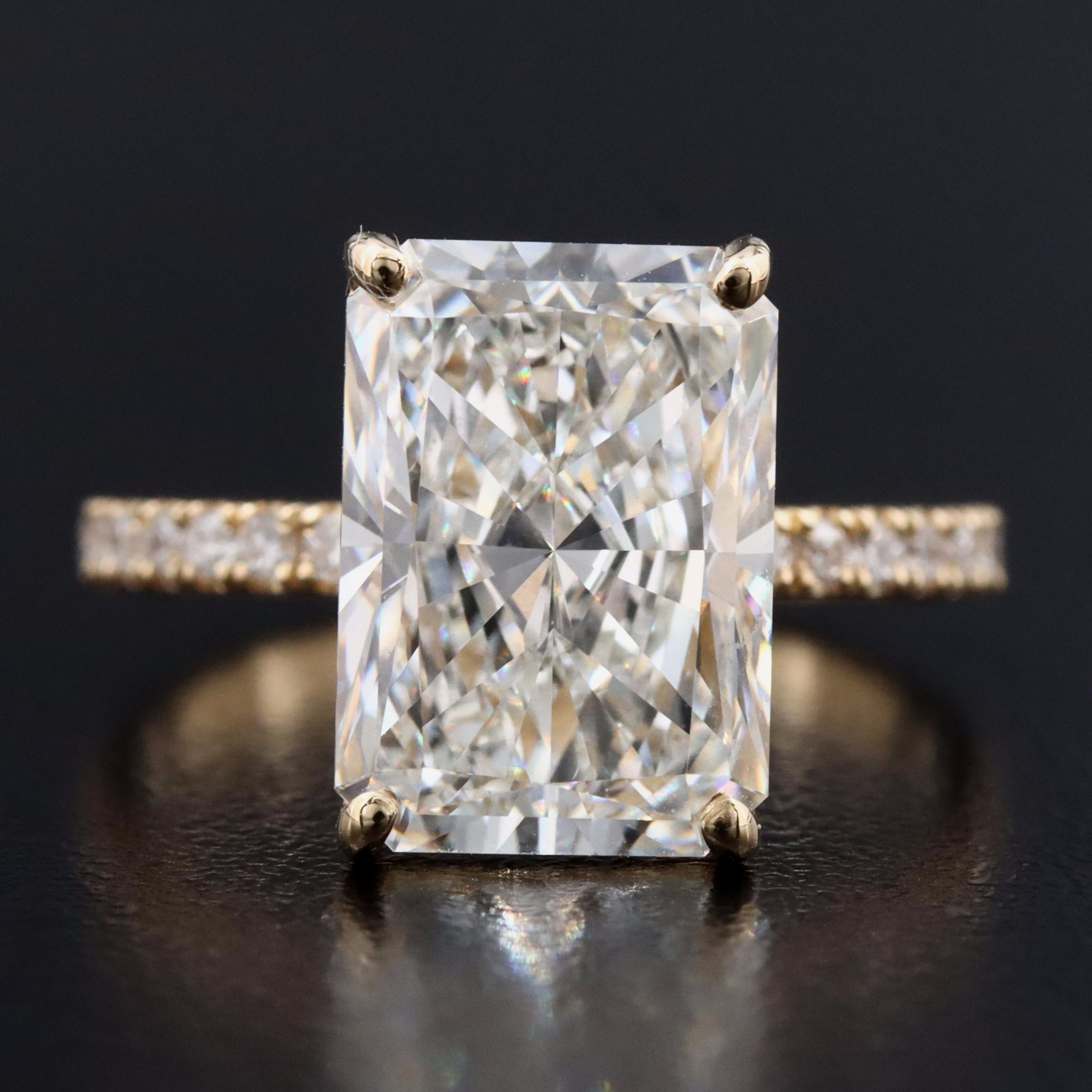 18K 5.24 CTW Lab Grown Diamond Ring with IGI Report