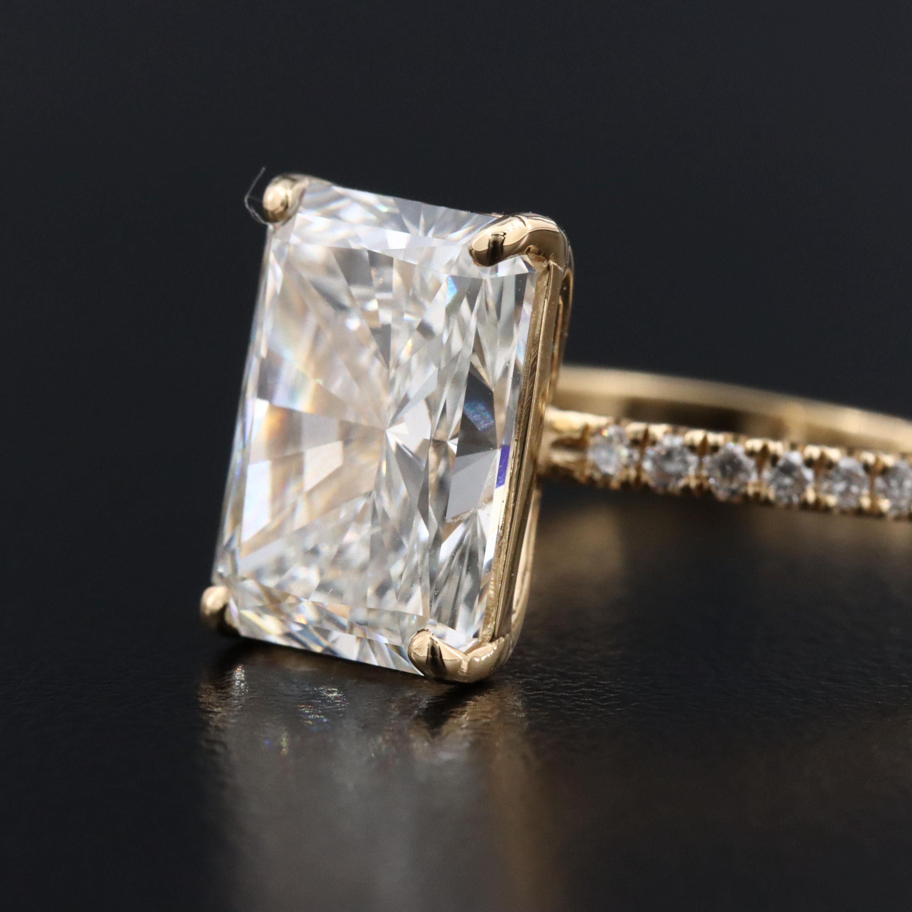 18K 5.24 CTW Lab Grown Diamond Ring with IGI Report