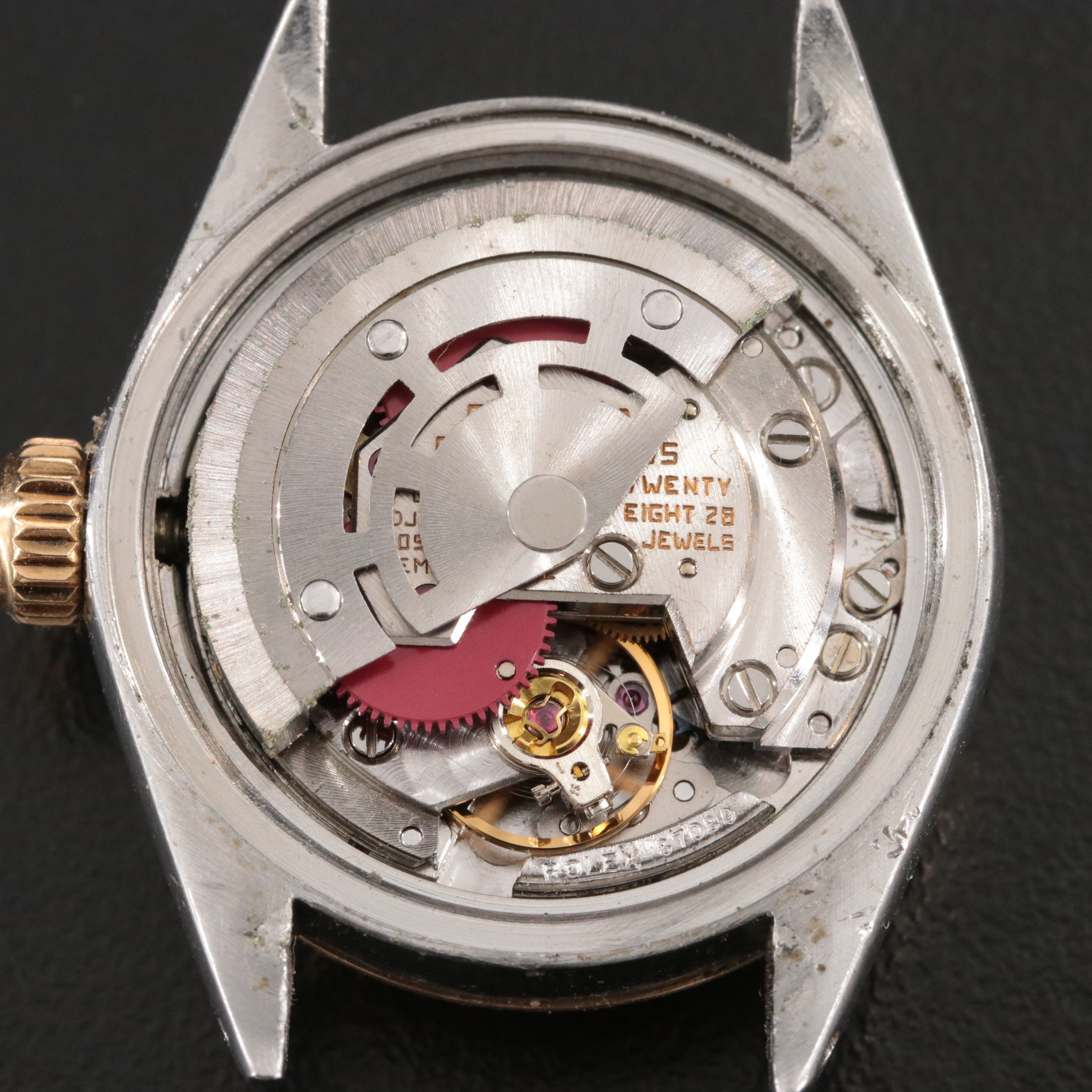 1972 Rolex Sigma Linen Dial Oyster Perpetual Date Watch