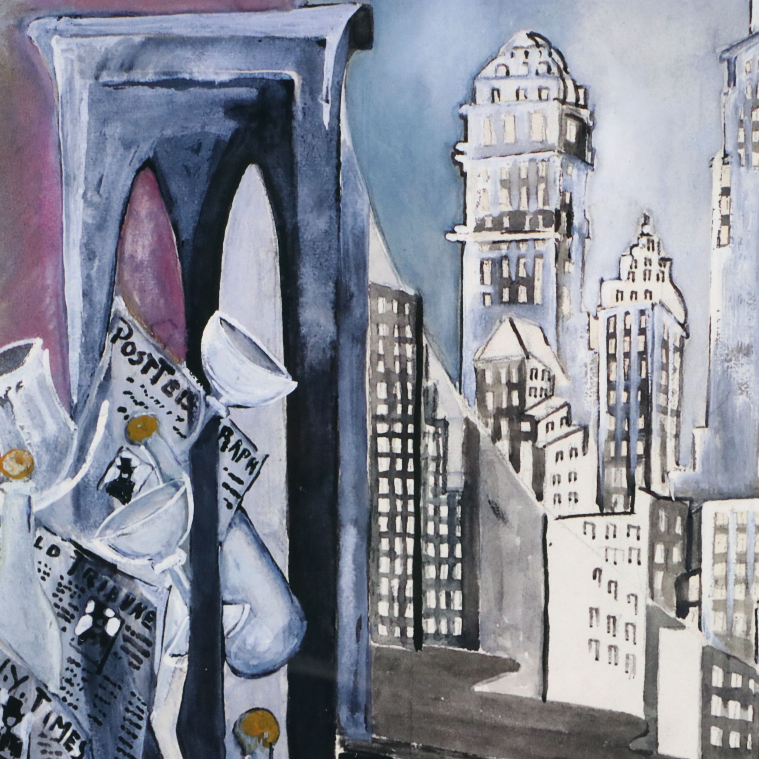 After Zelda Fitzgerald Digital Print "Brooklyn Bridge"