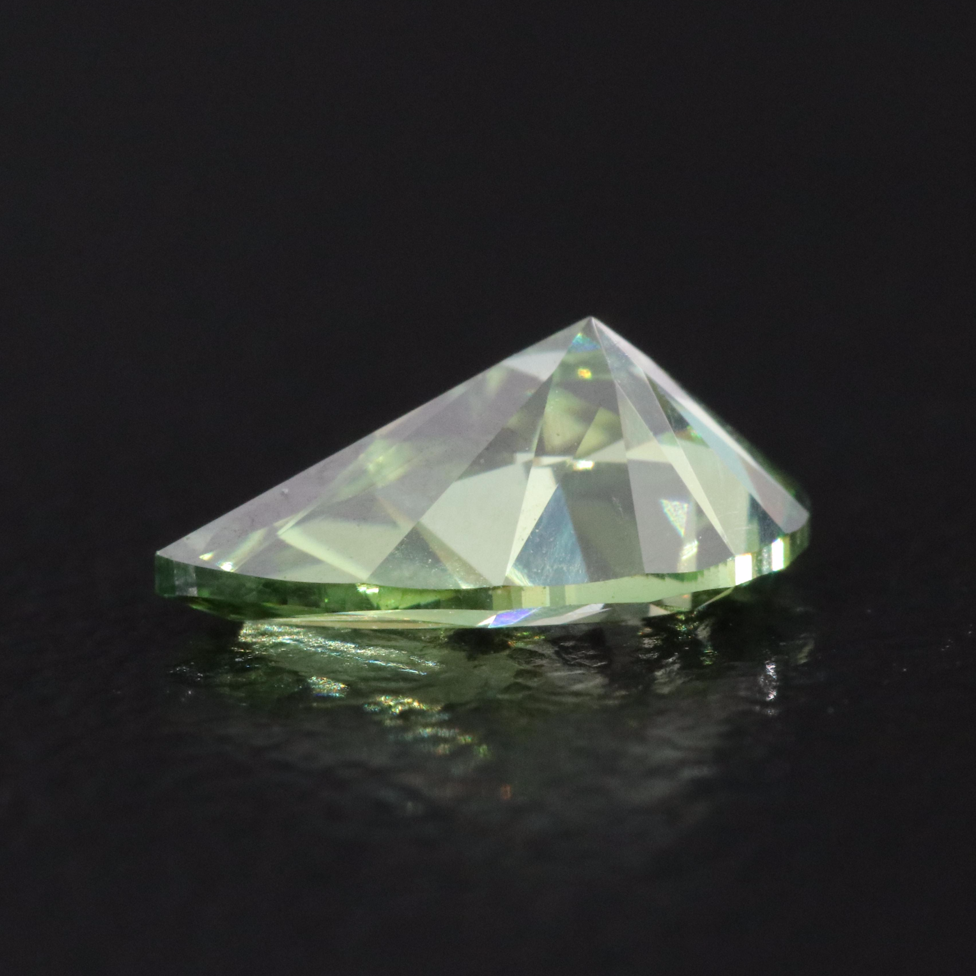 Loose 1.00 CT Lab Grown Fancy Green Diamond with IGI Report