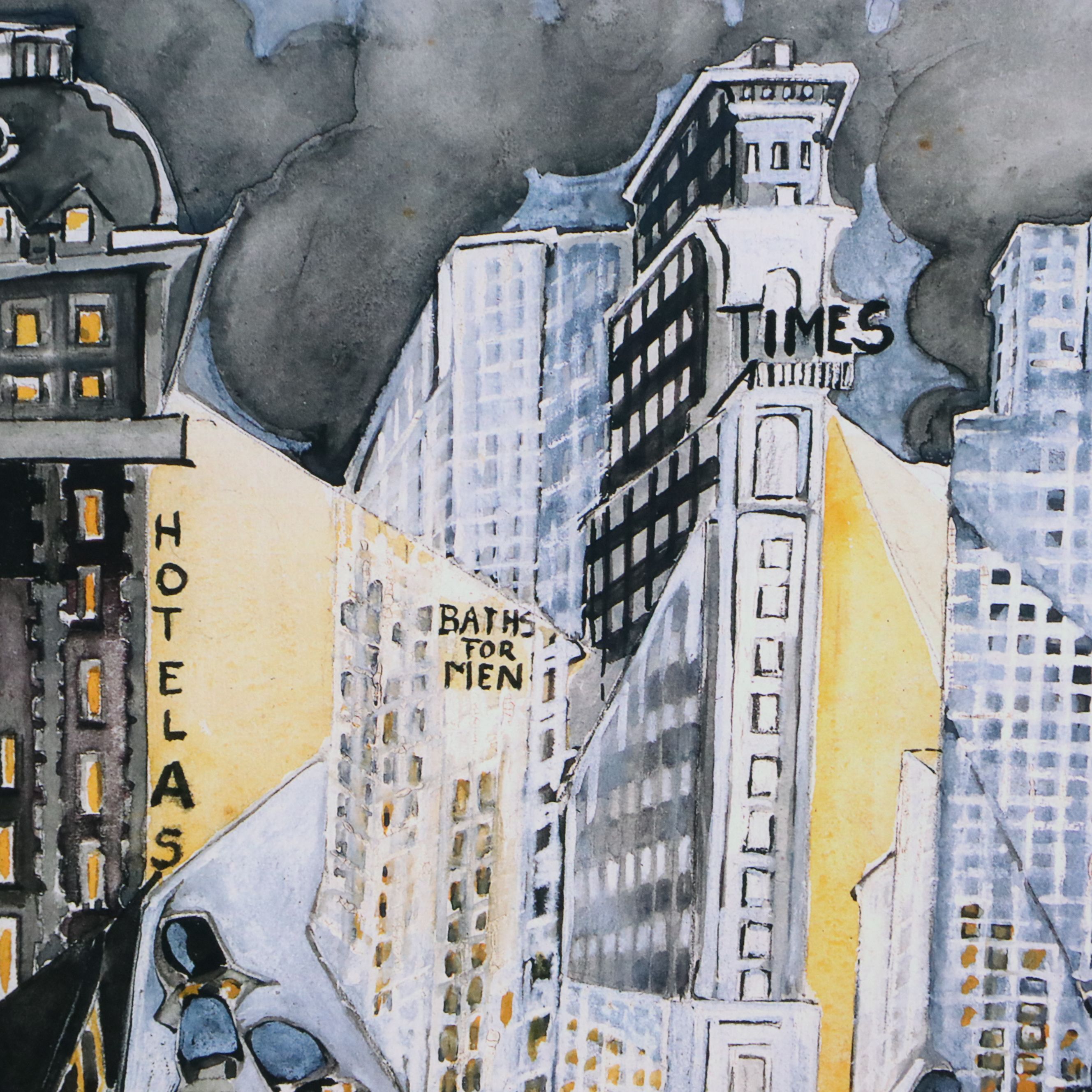 After Zelda Fitzgerald Digital Print "Times Square"