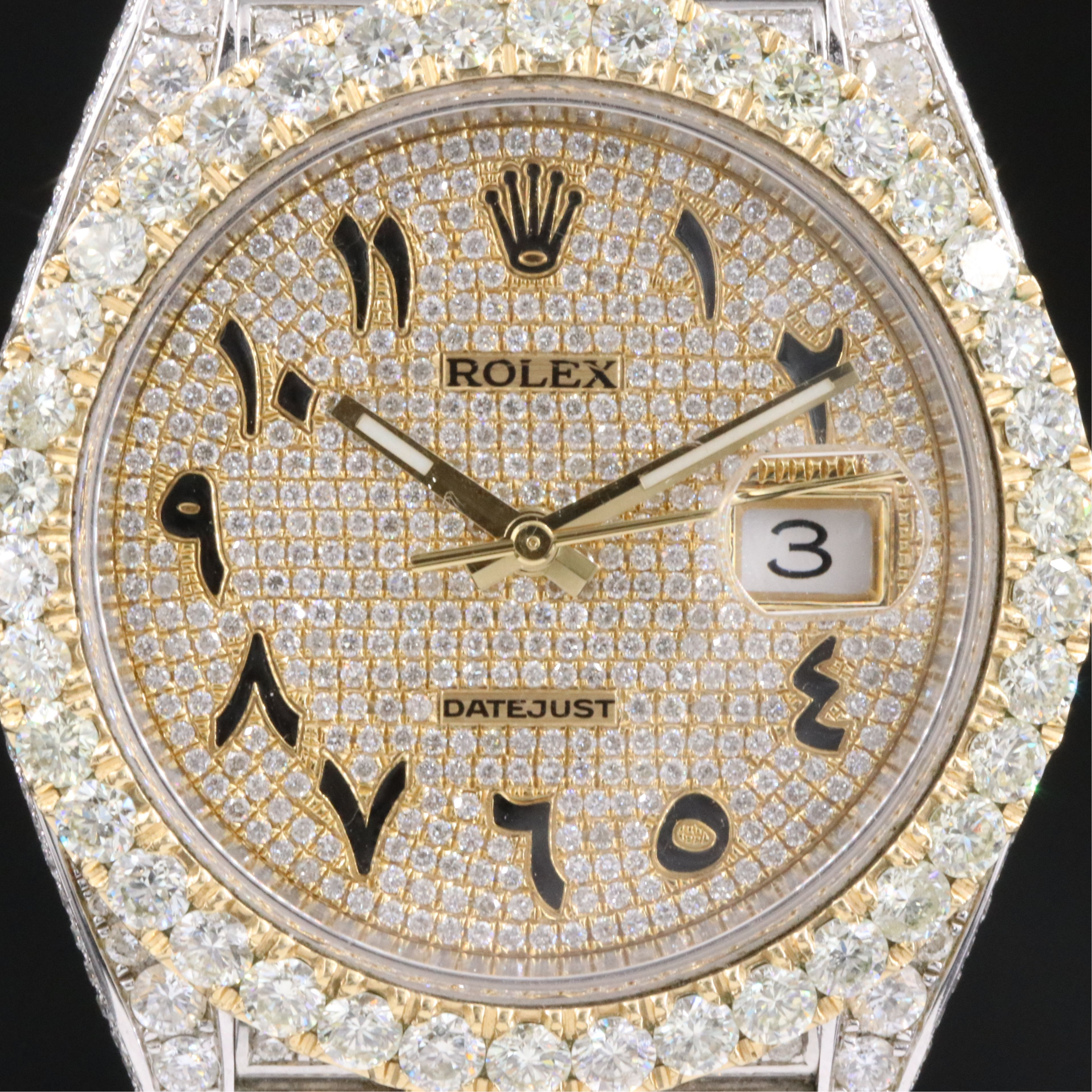Rolex Datejust 41 Rolesor 126333 Custom 13.00 CTW Diamond Set Watch