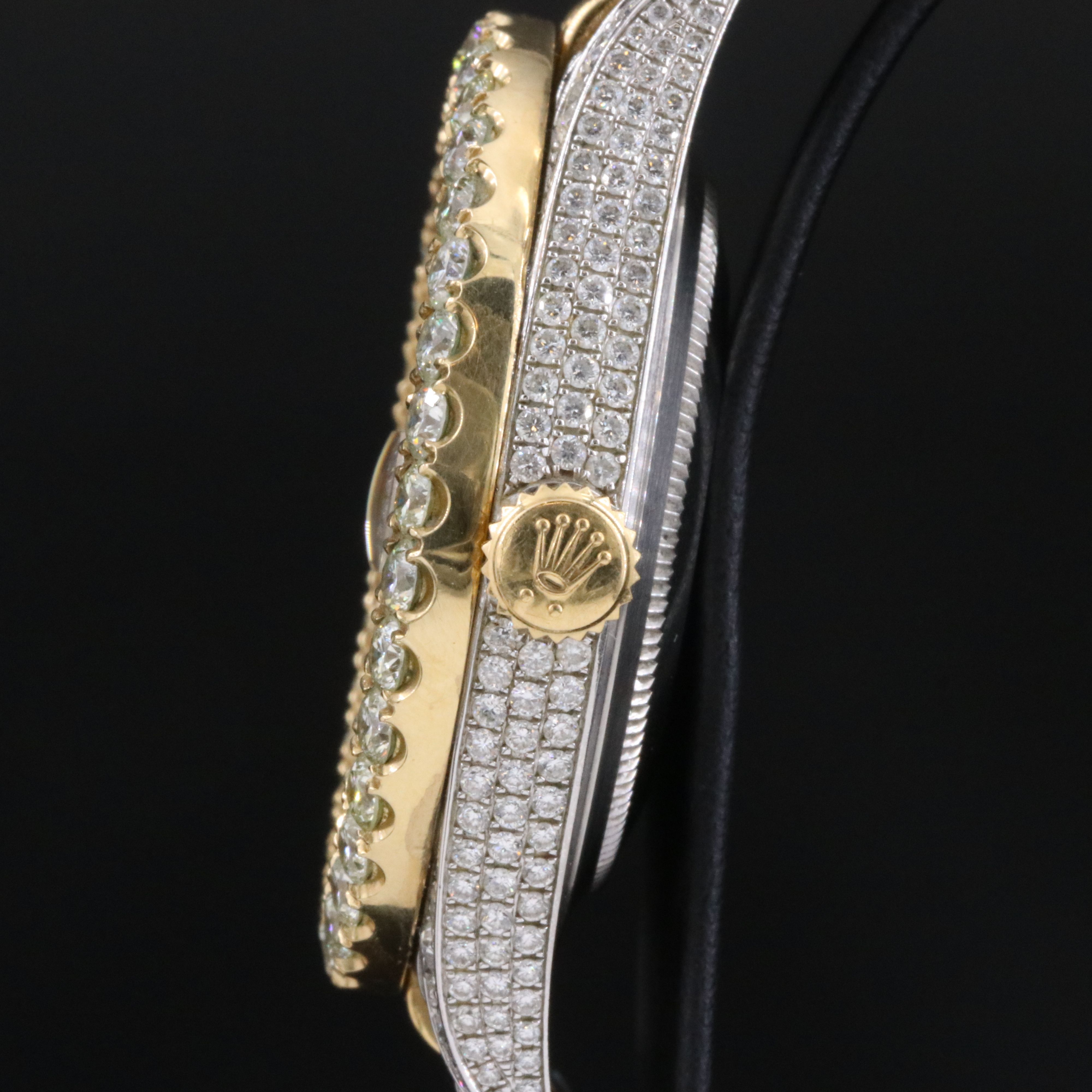 Rolex Datejust 41 Rolesor 126333 Custom 13.00 CTW Diamond Set Watch