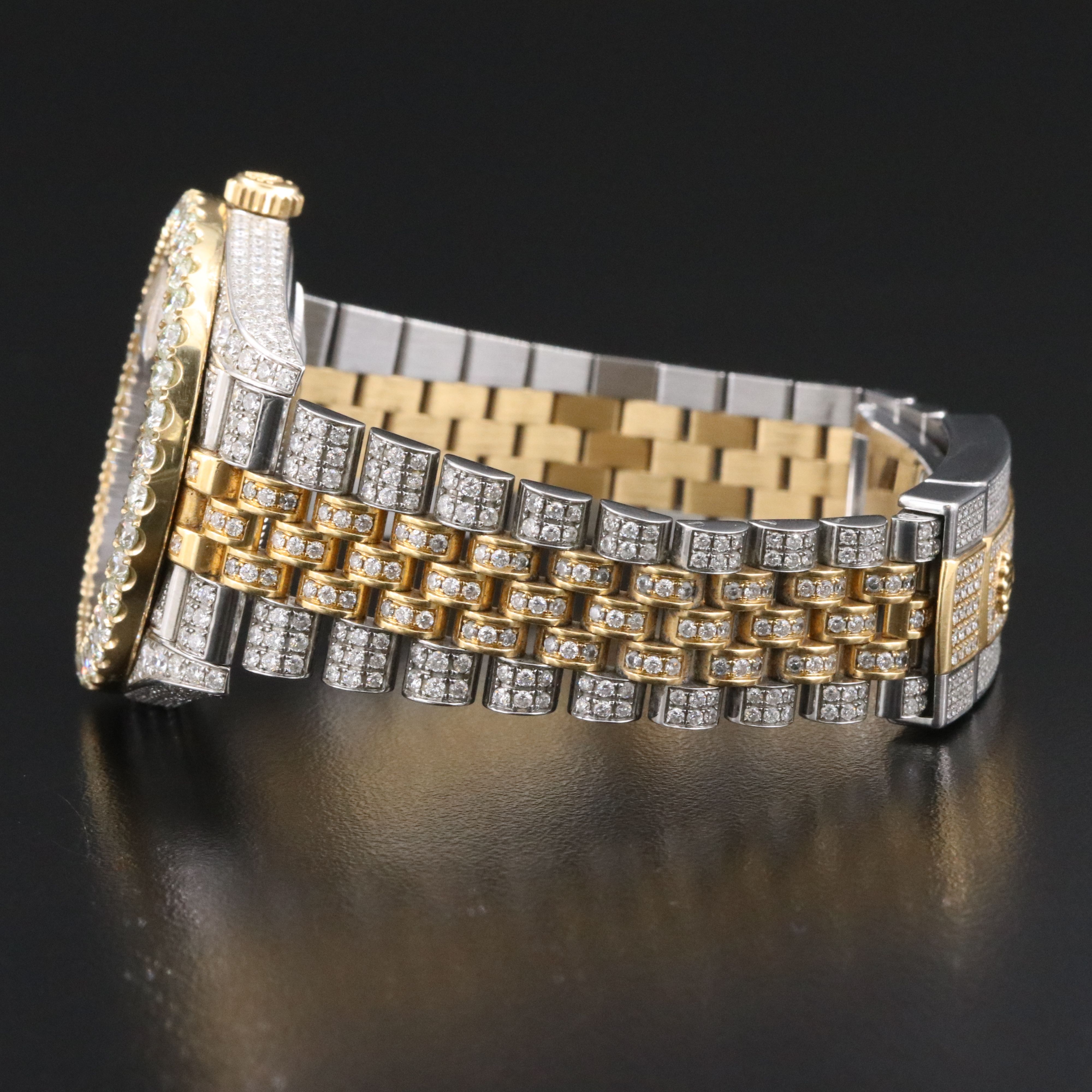 Rolex Datejust 41 Rolesor 126333 Custom 13.00 CTW Diamond Set Watch