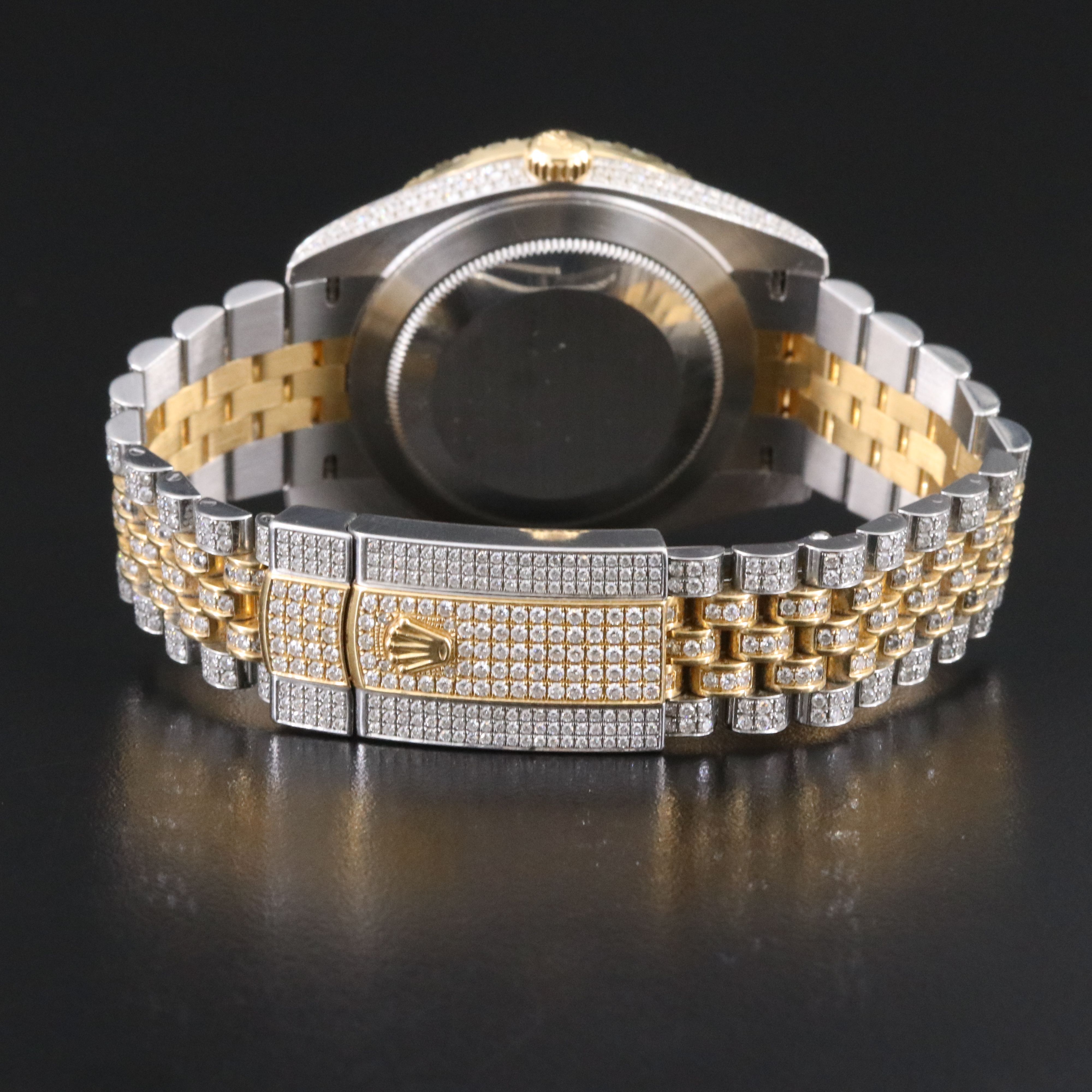 Rolex Datejust 41 Rolesor 126333 Custom 13.00 CTW Diamond Set Watch