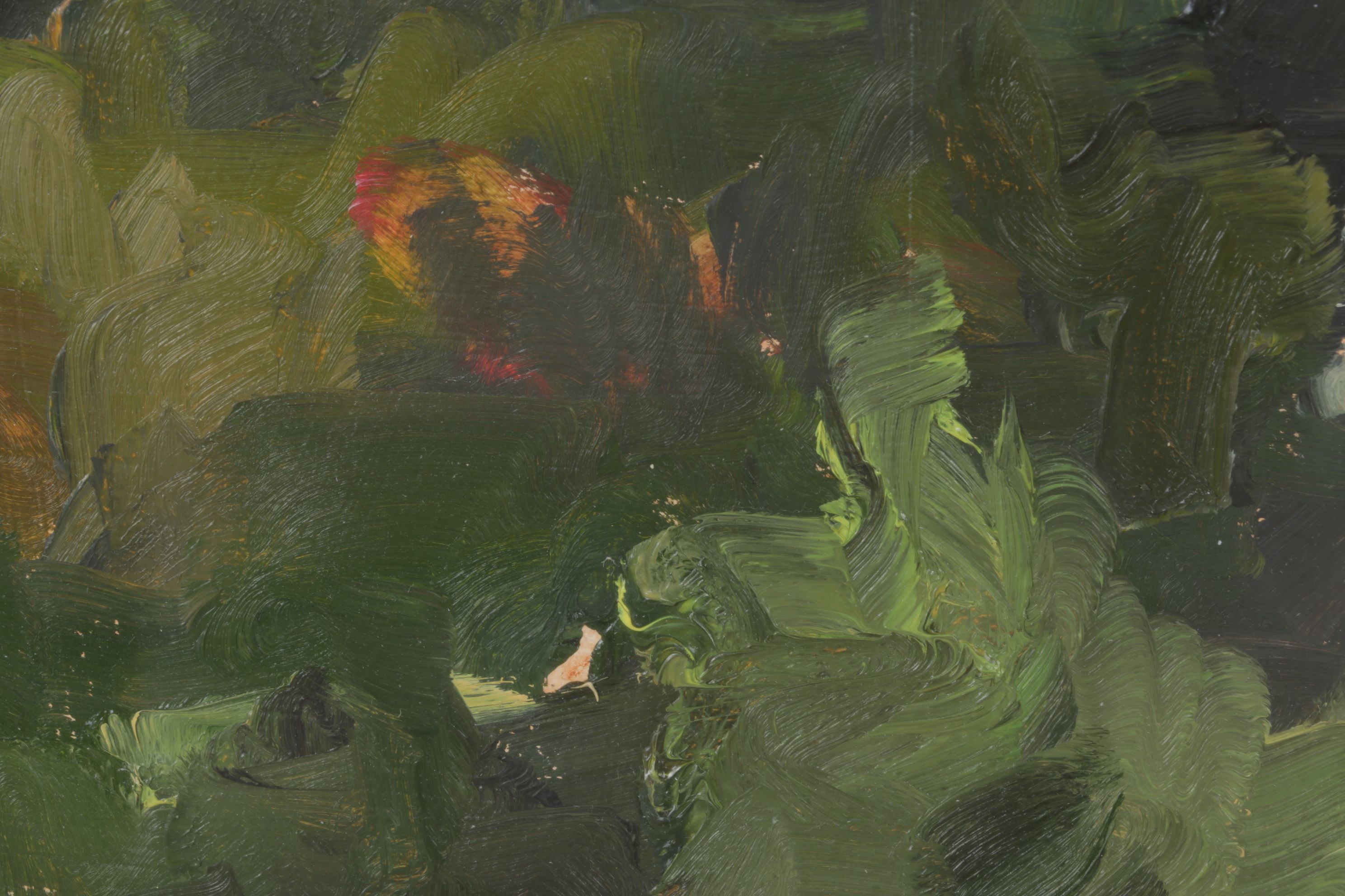 Peter Schroth Oil Painting "Sunset September", 2001