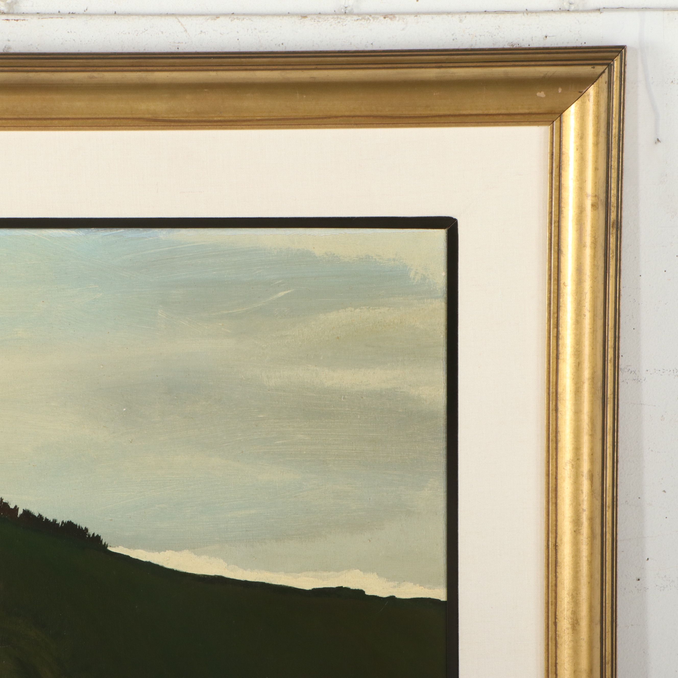 Large-Scale Dense Landscape Oil Painting with Palm Tree