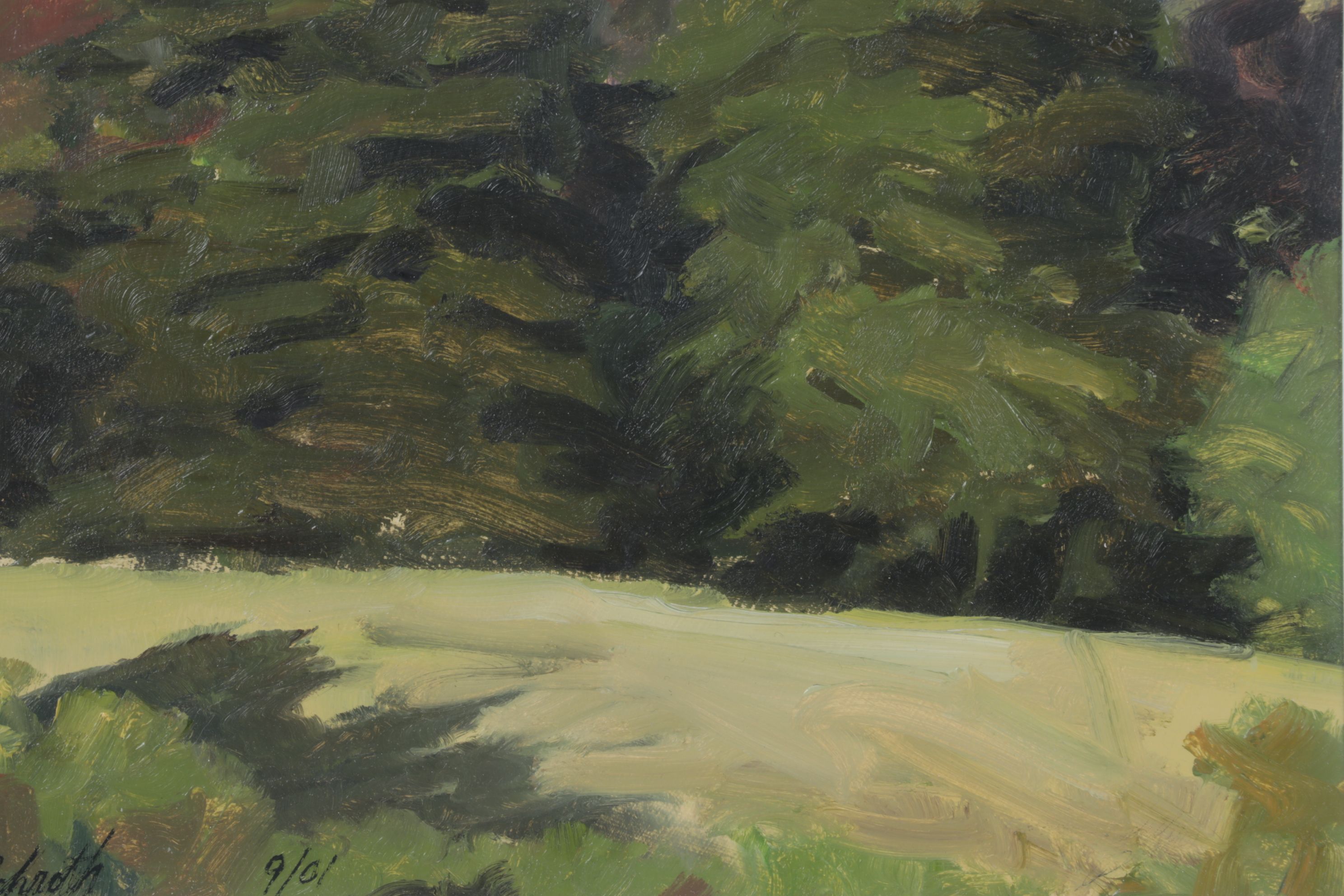 Peter Schroth Oil Painting "Pair of Pines", 2001