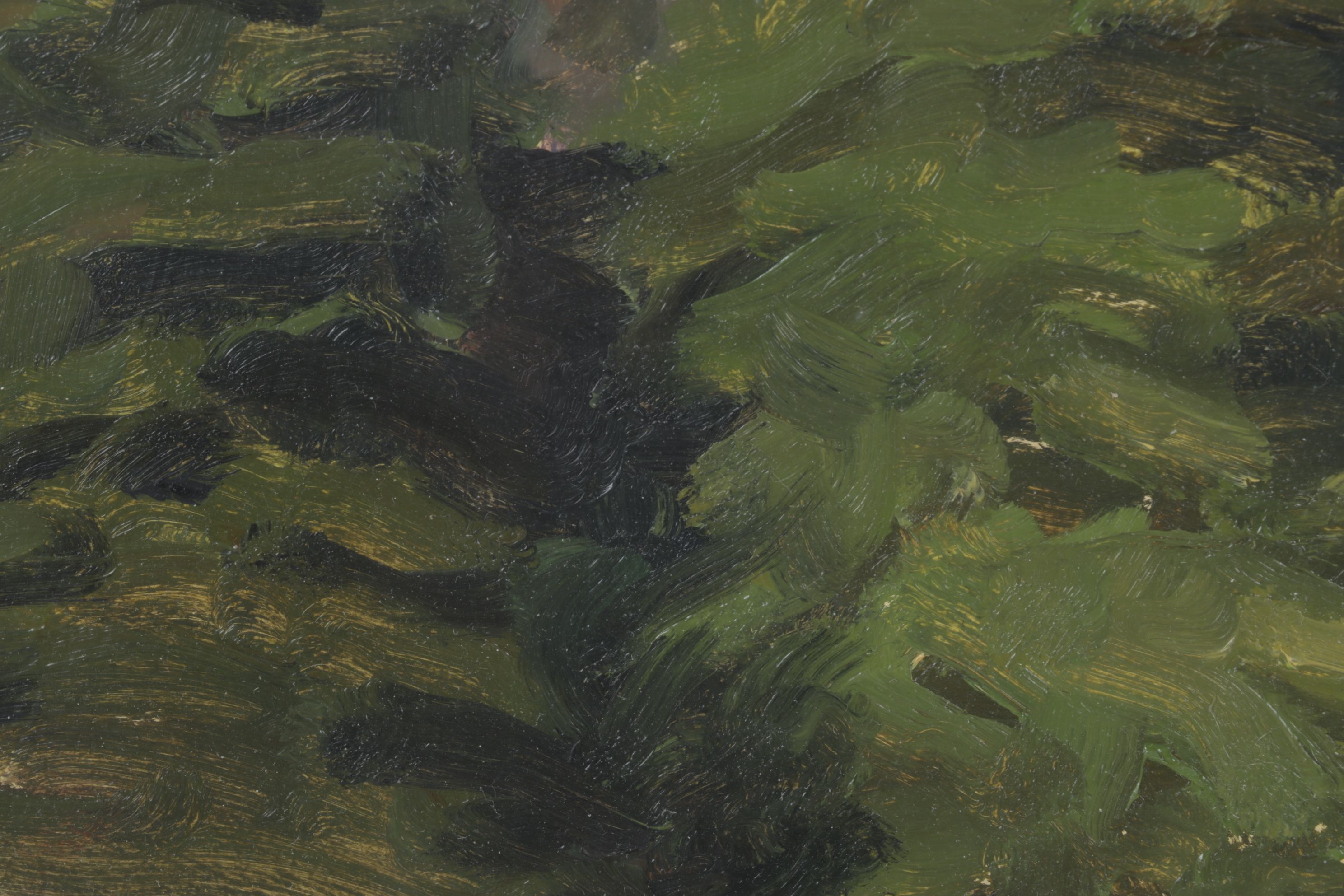 Peter Schroth Oil Painting "Pair of Pines", 2001