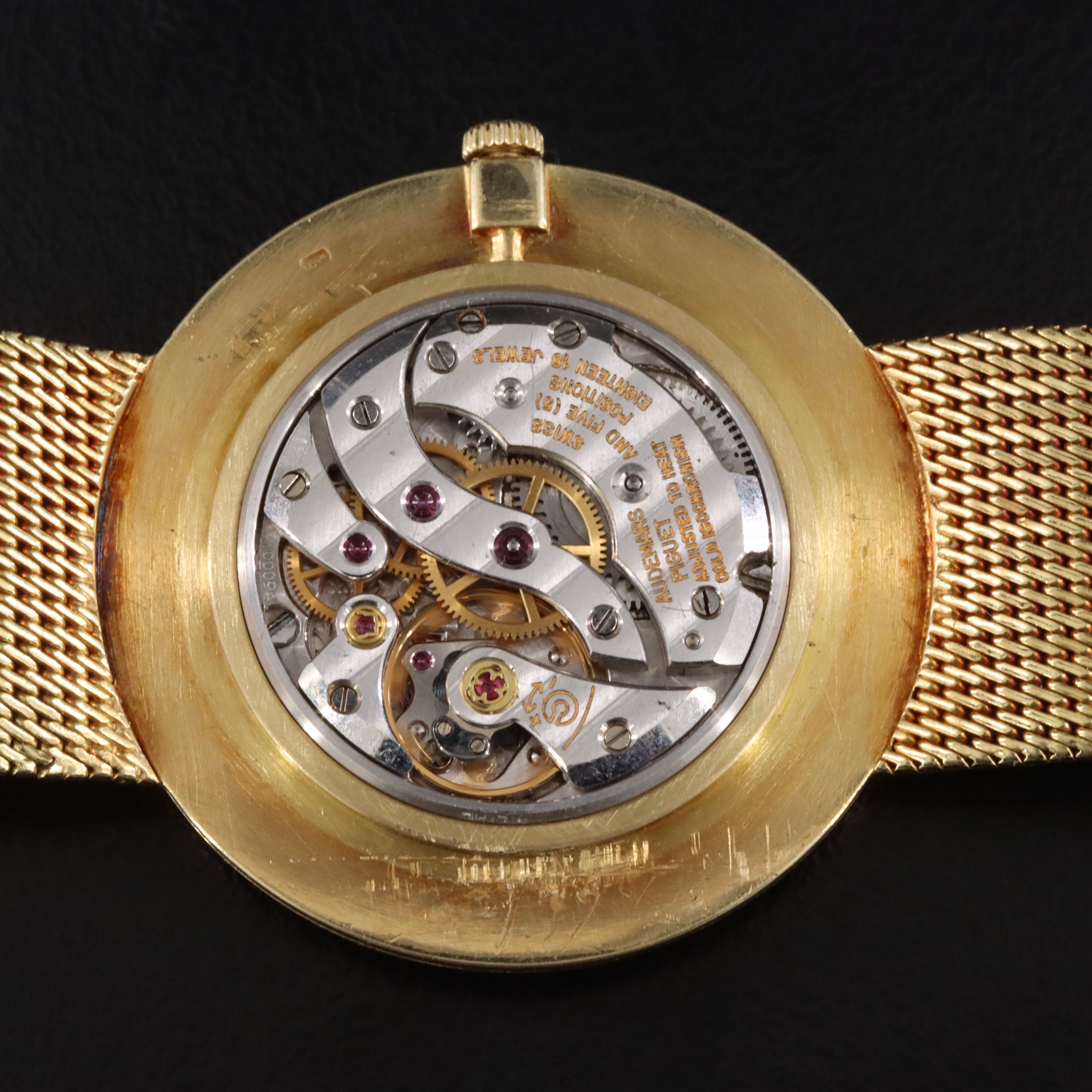 18K Audemars Piguet Gubelin Thin Stem Wind Dress Watch