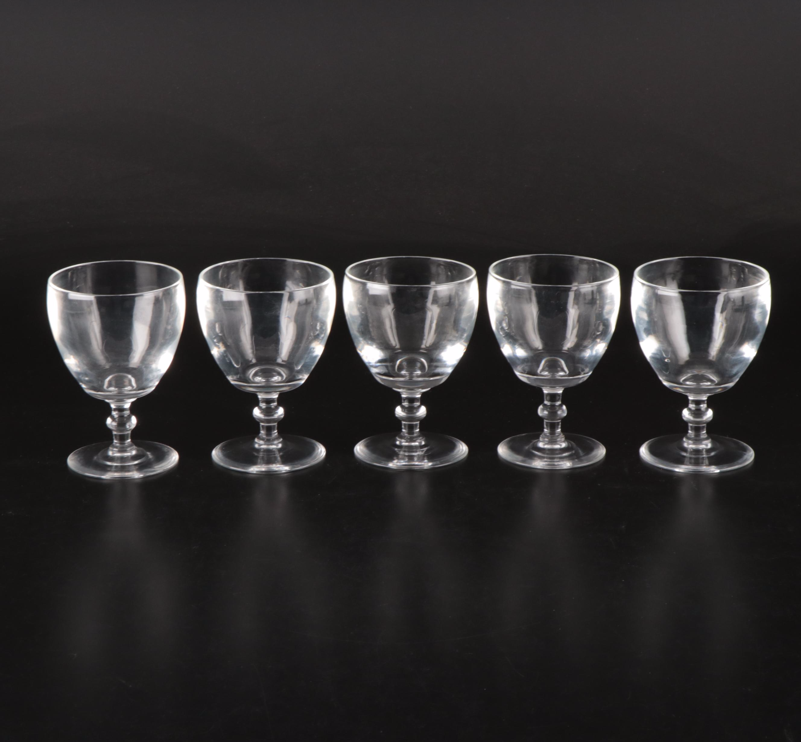 Steuben Art Glass Water Goblets