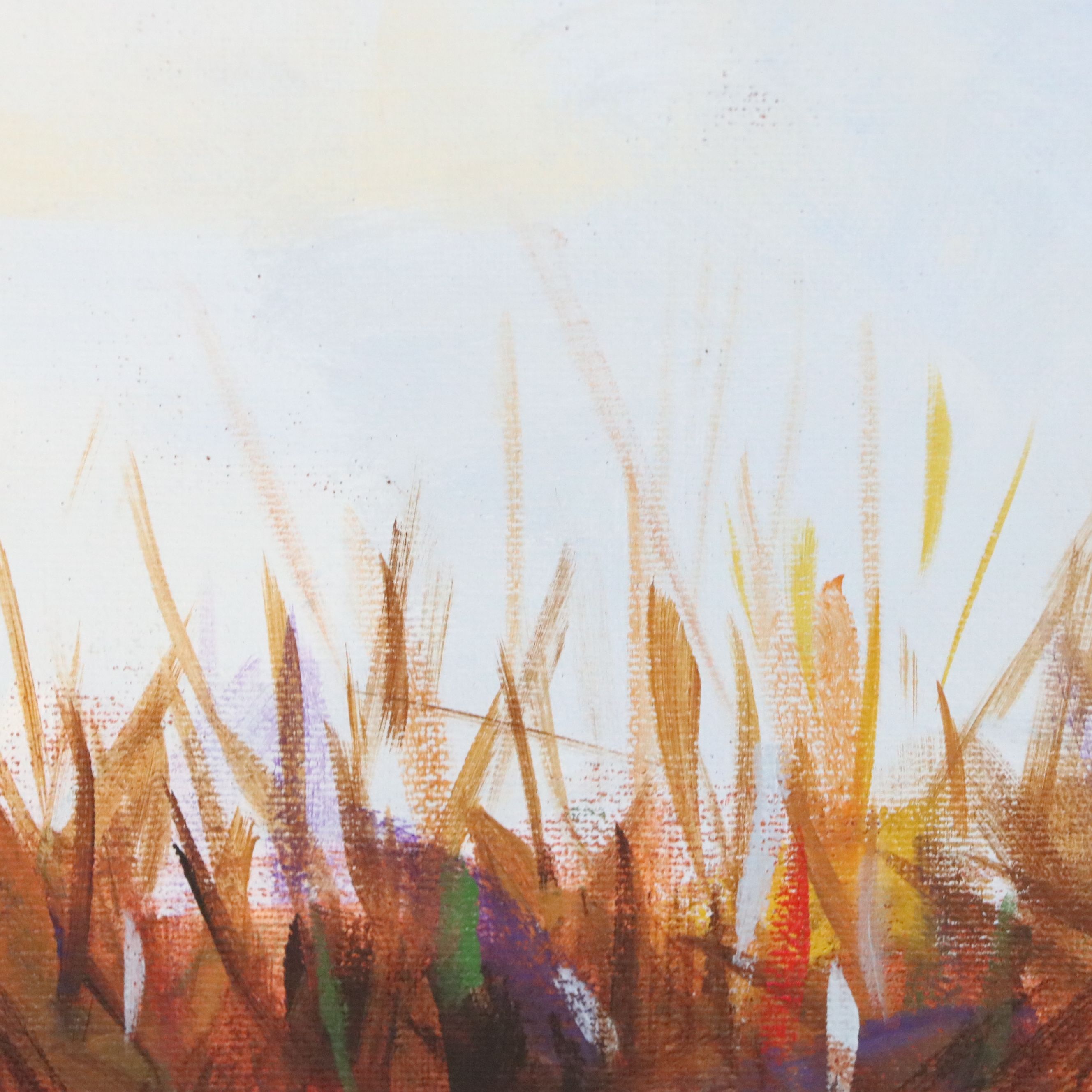 Large-Scale Florida Marsh Landscape Oil Painting