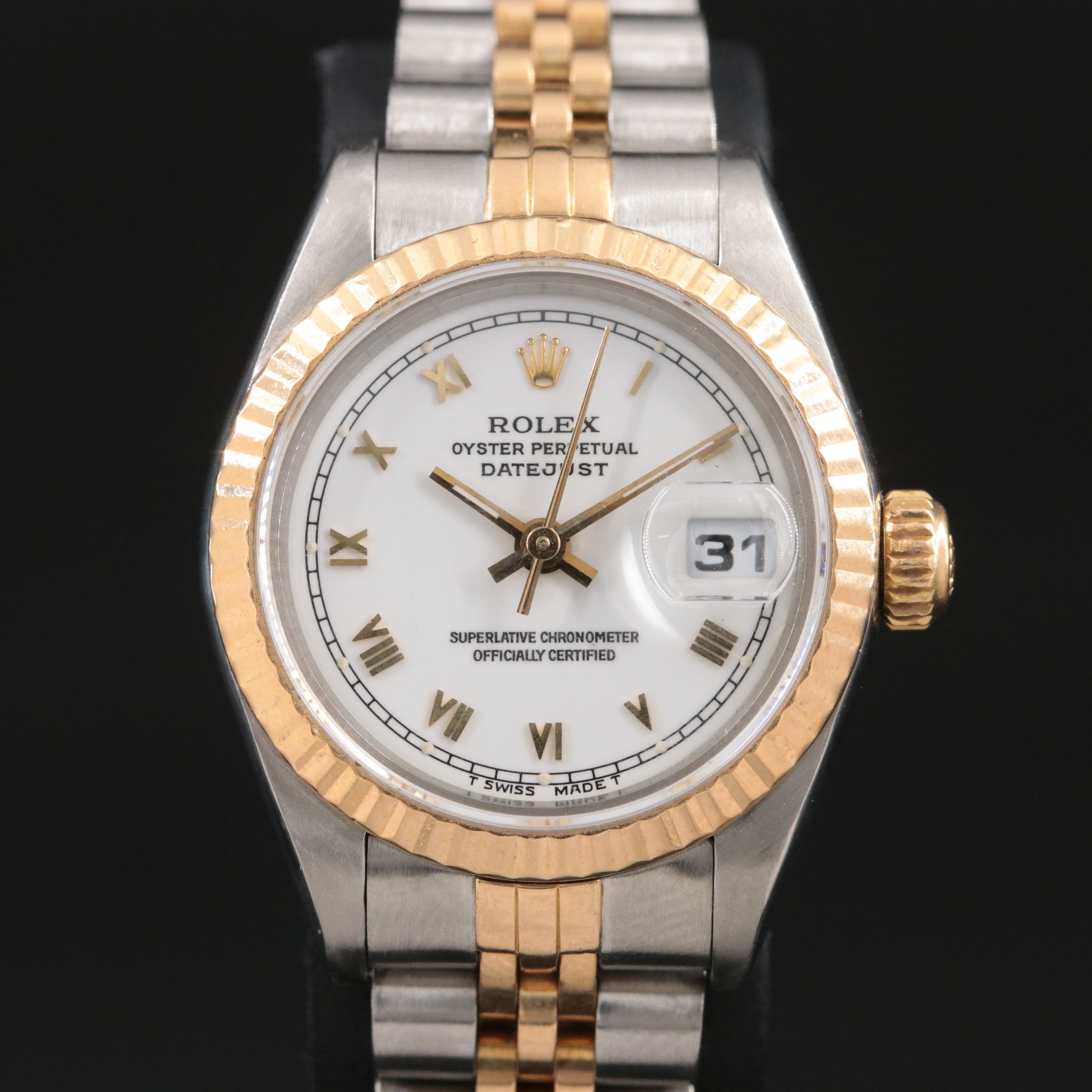 Rolex Datejust Rolesor 69173 Vintage Watch c.1987