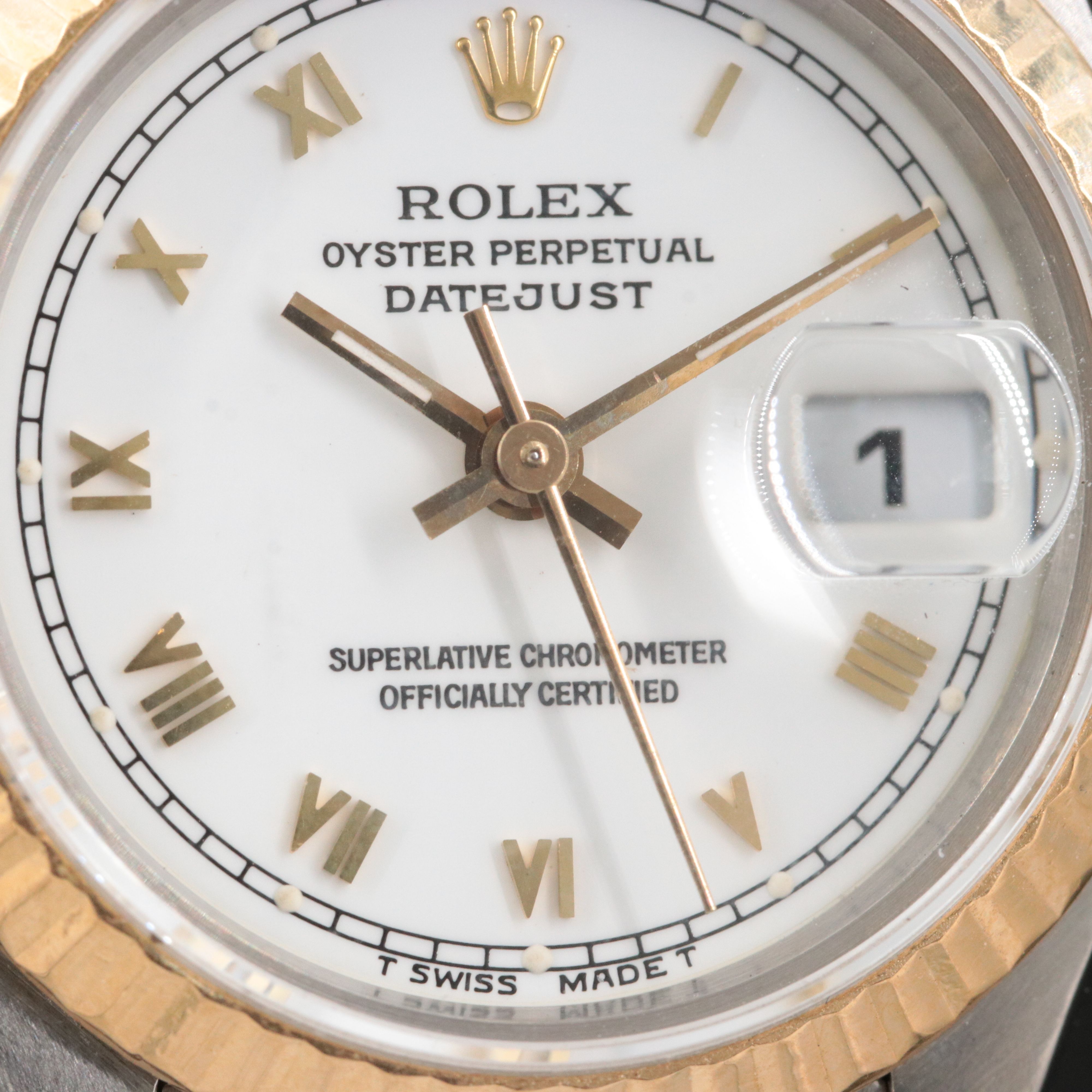 Rolex Datejust Rolesor 69173 Vintage Watch c.1987