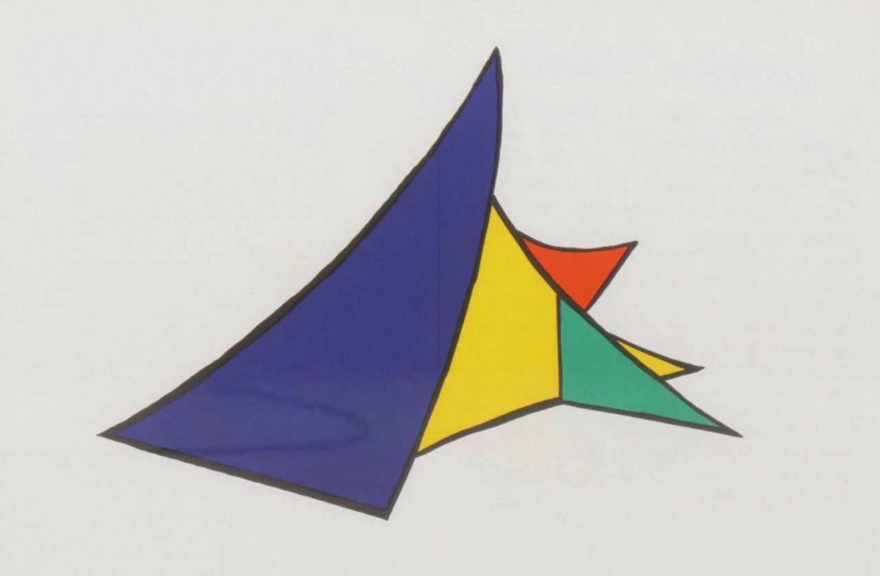 Alexander Calder Double-Page Color Lithograph for "Derrière le Miroir," 1963