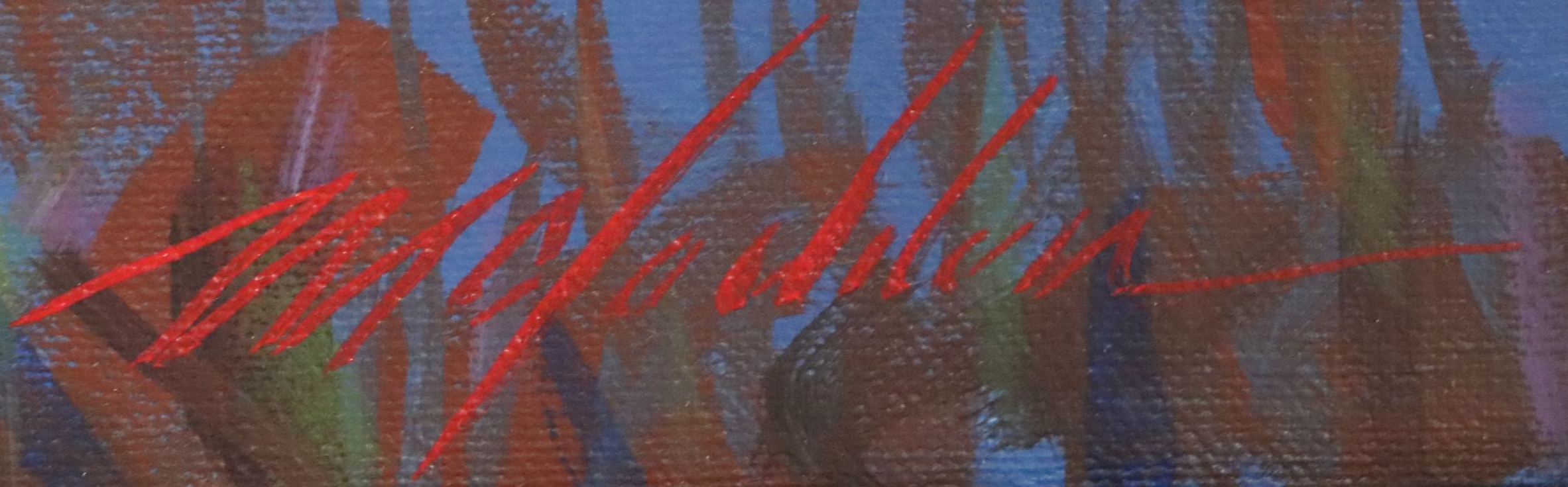 Large-Scale Florida Marsh Landscape Oil Painting