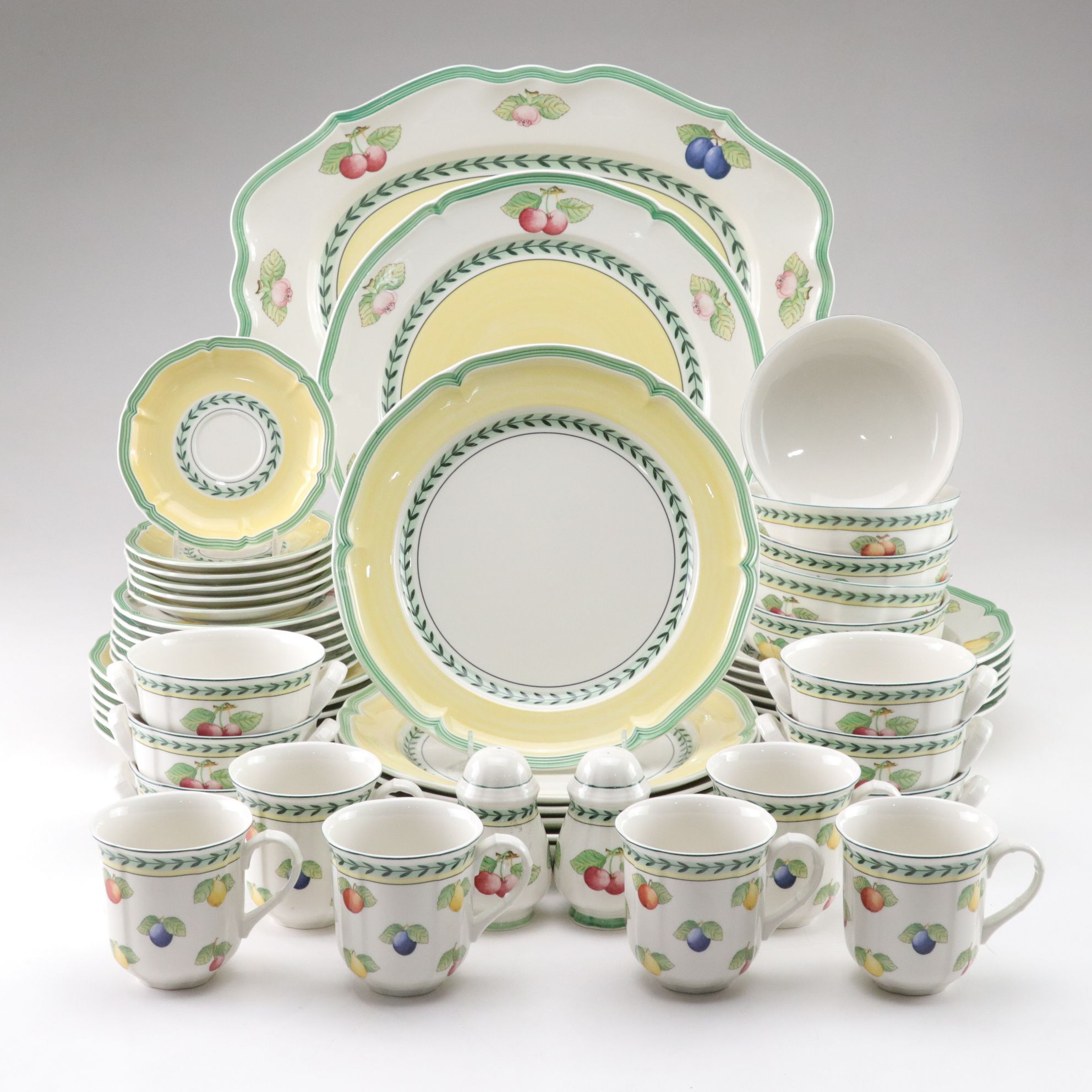 Villeroy & Boch "French Garden" Dinnerware Set for Six Diners with Extras