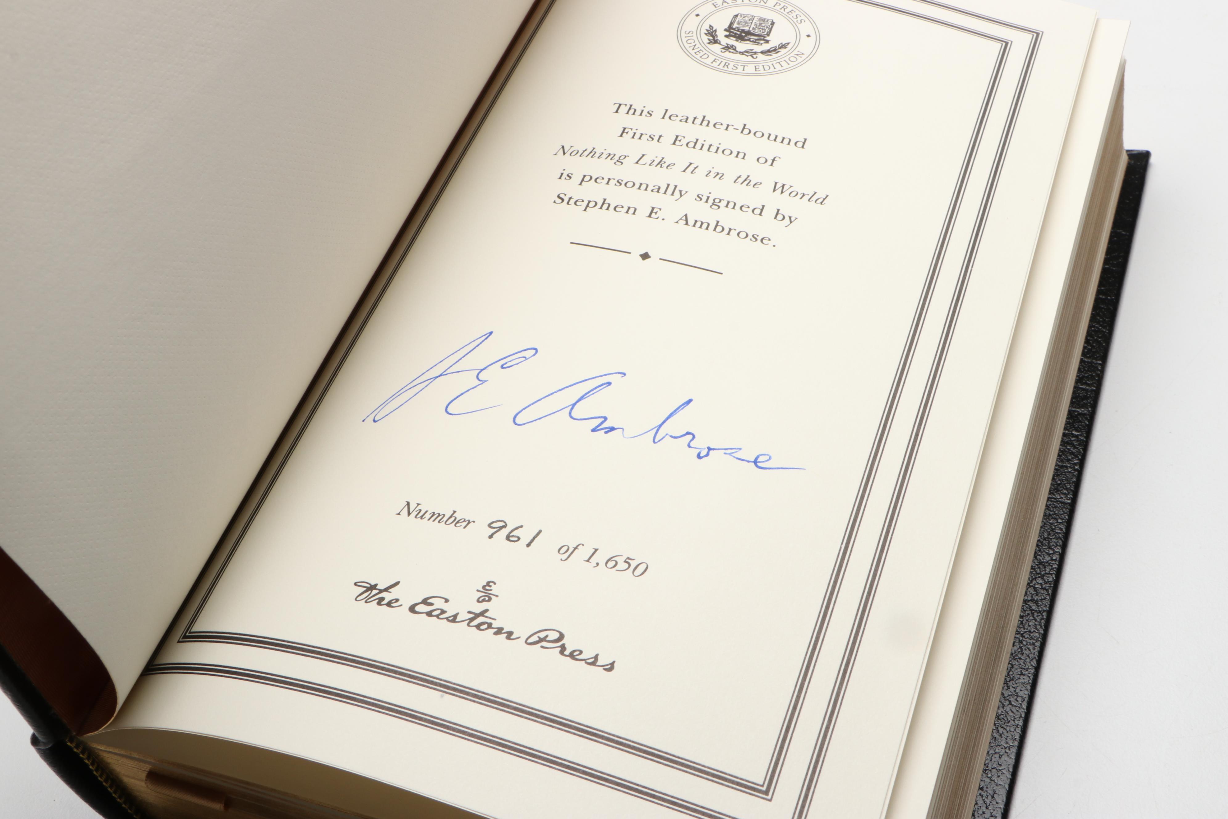 Signed First Edition "Nothing Like It in the World" by Stephen E. Ambrose, 2000