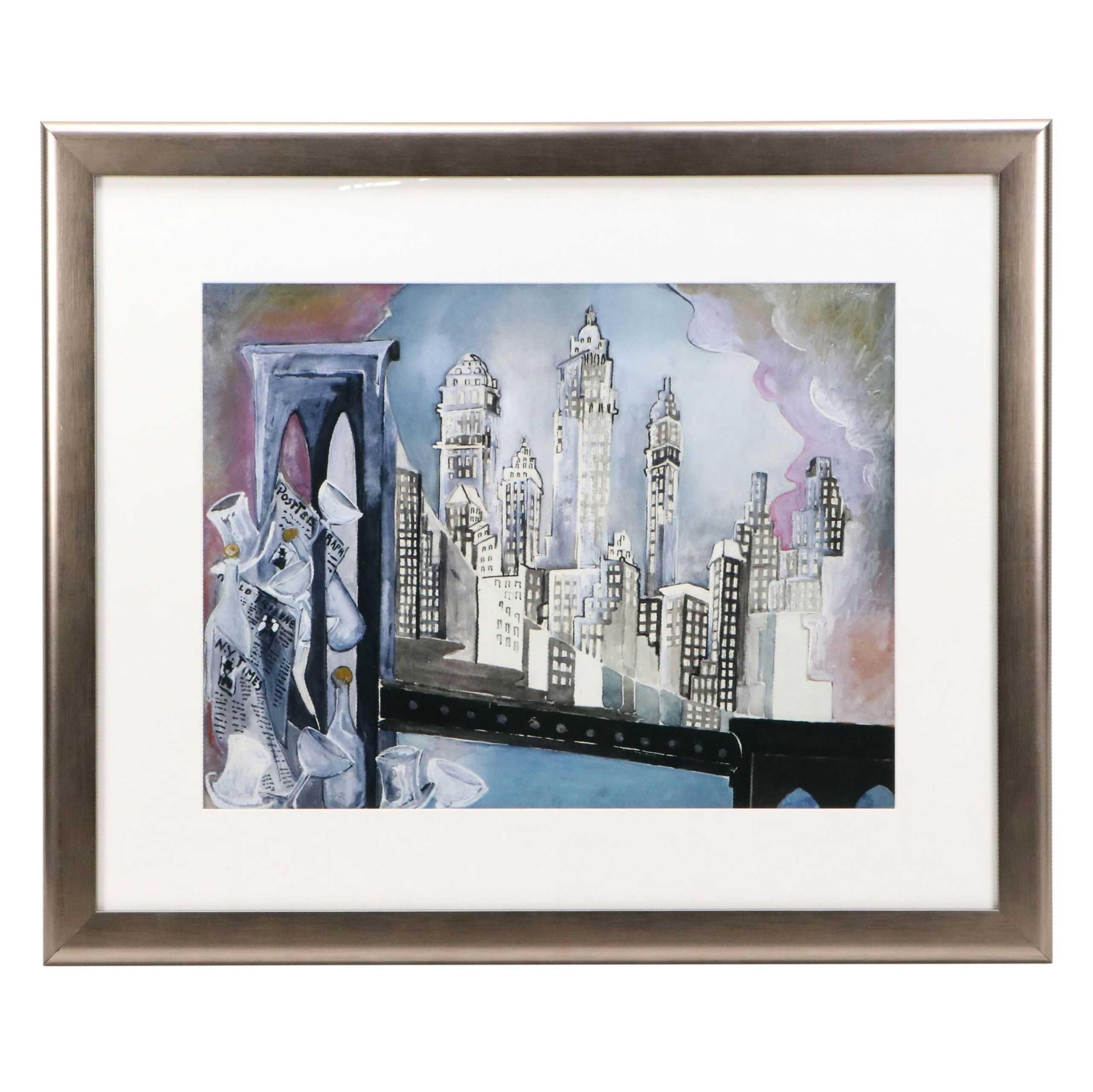 After Zelda Fitzgerald Digital Print "Brooklyn Bridge"