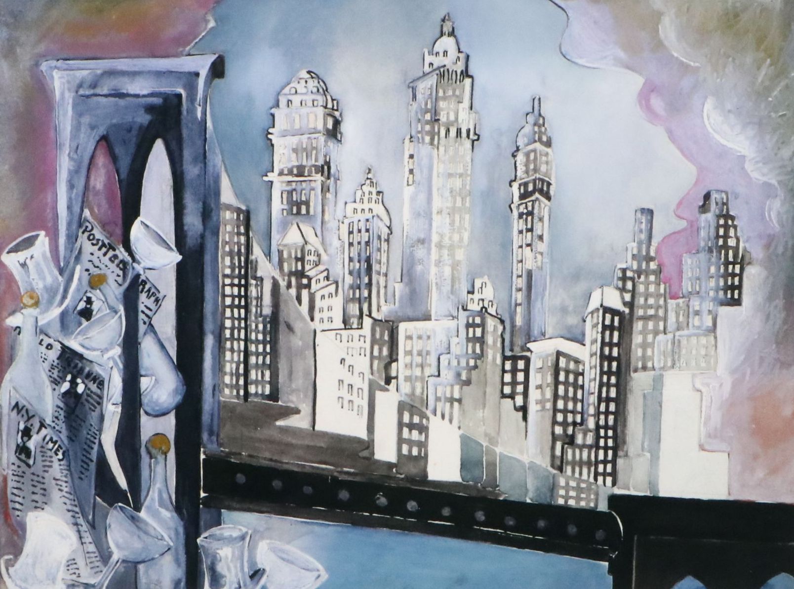 After Zelda Fitzgerald Digital Print "Brooklyn Bridge"