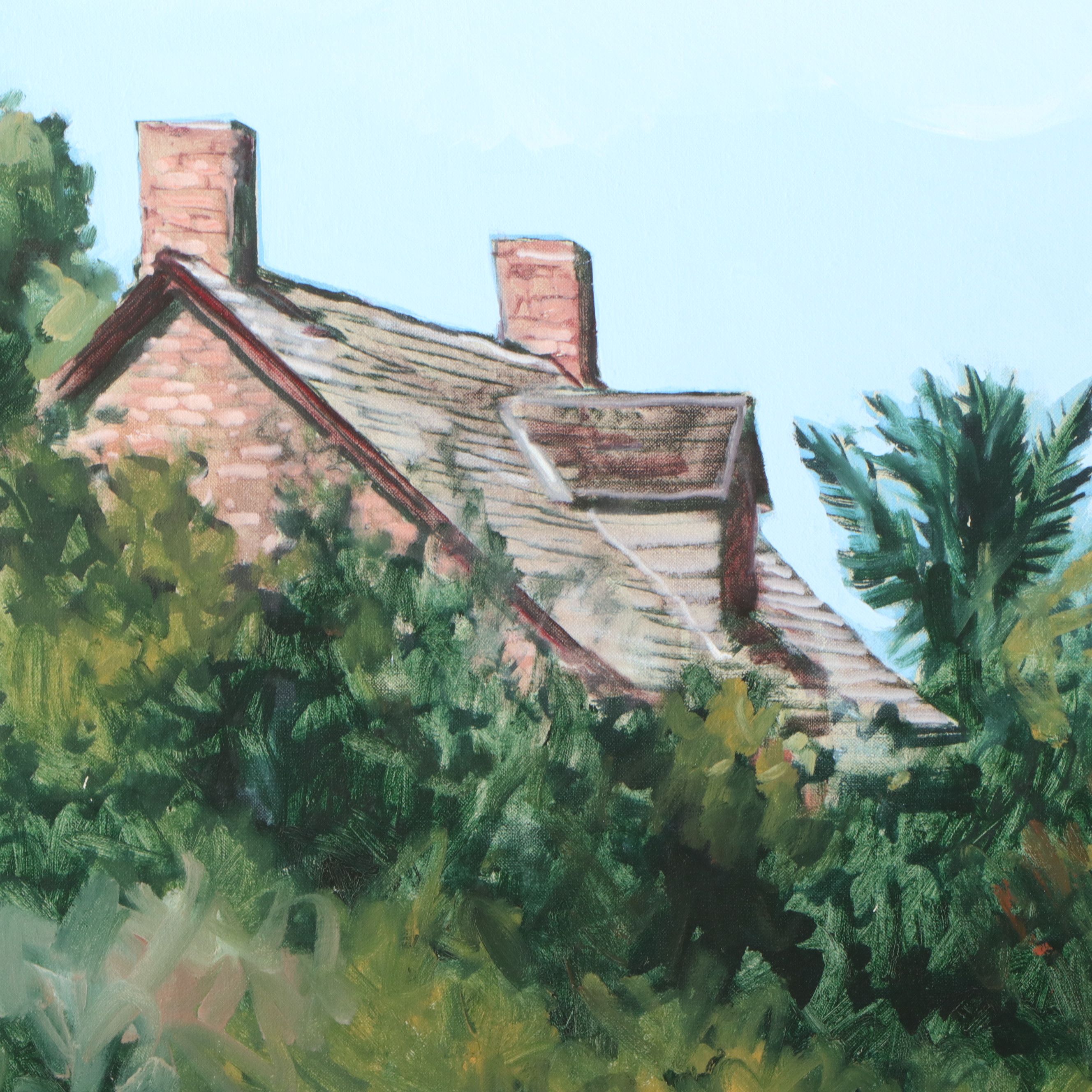 Eleanor Blair Large-Scale Florida Lighthouse Landscape Oil Painting