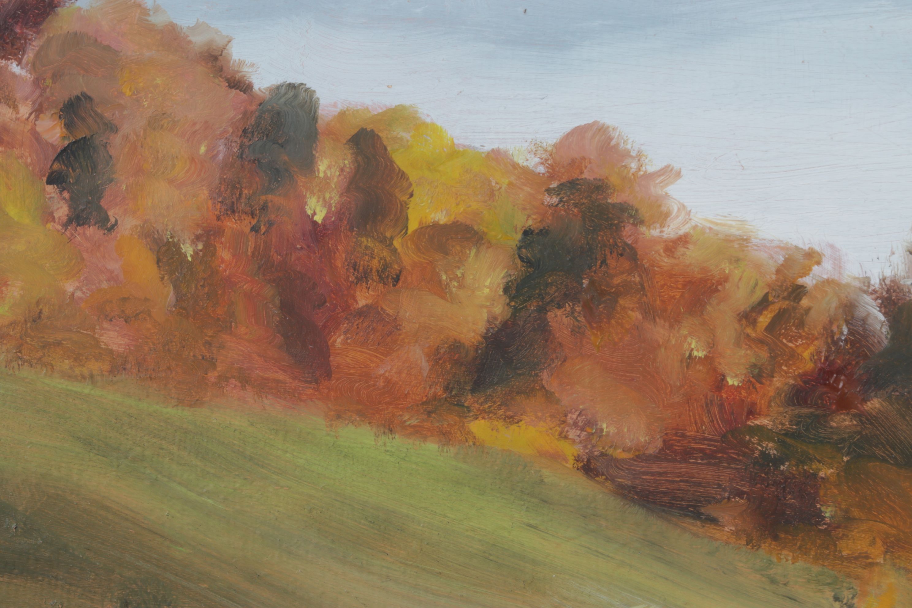 Peter Schroth Oil Painting "Steep Hillside", 2000