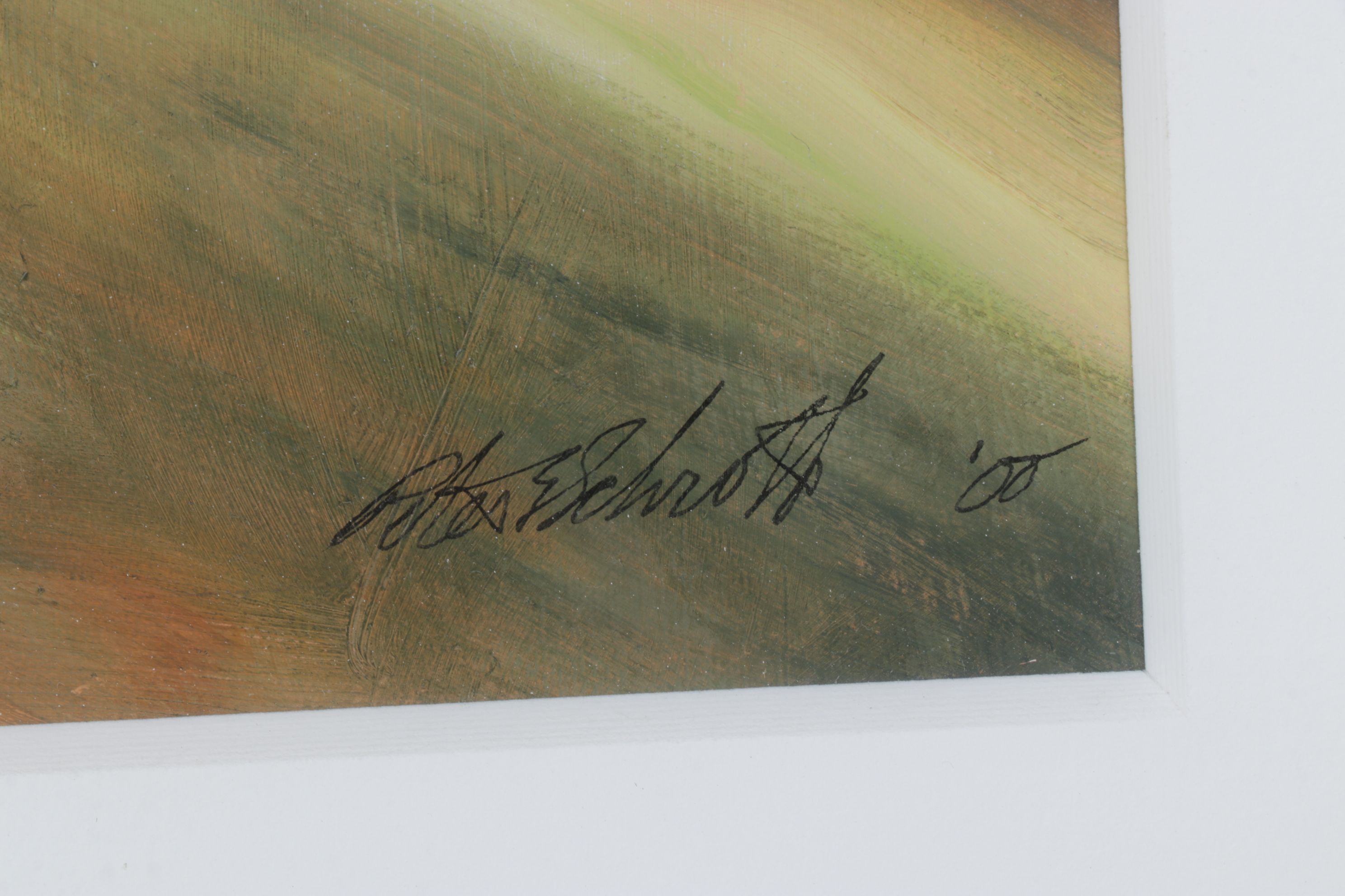 Peter Schroth Oil Painting "Steep Hillside", 2000